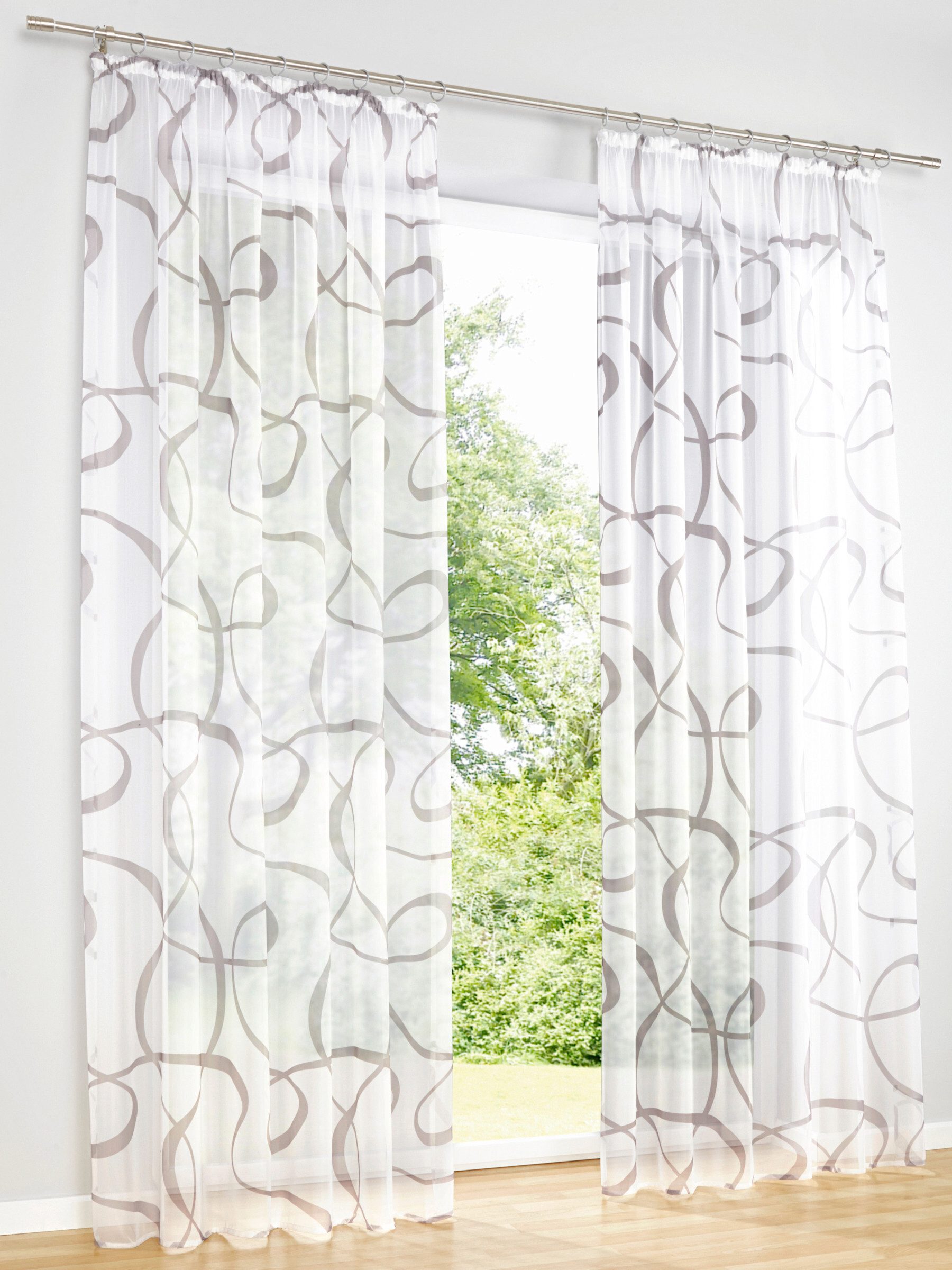 heine Gardine Dekostore . (2 St), Ösen, halbtransparent günstig online kaufen