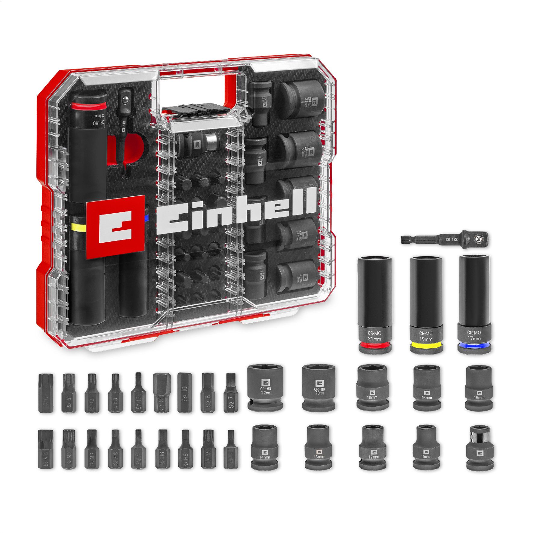Einhell Impact Bit- und Steckschlüssel-Set 1/2  109288