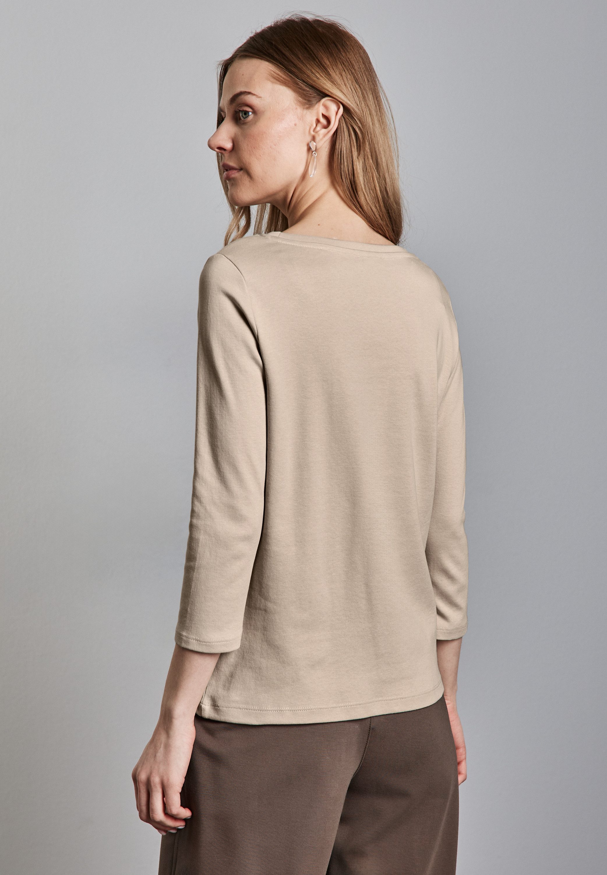 STREET ONE 3/4-Arm-Shirt, mit U-Boot-Ausschnitt günstig online kaufen