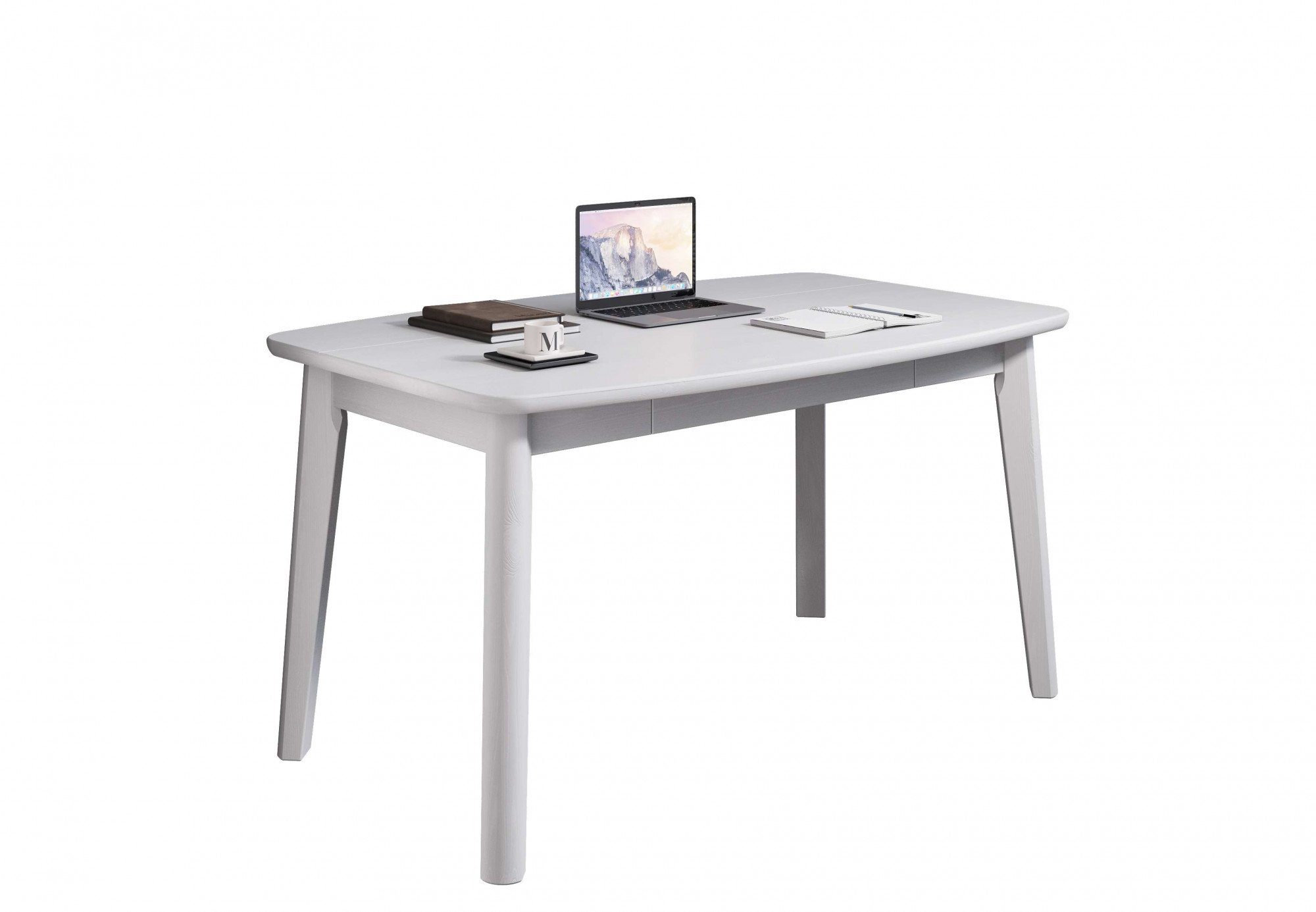 Home affaire Esstisch Palermo, multifunktionaler Tisch, Arbeitstisch, Schreibtisch, mit Stauraum, Platte aufklappbar, Home Office Schreibtisch, Massivholz