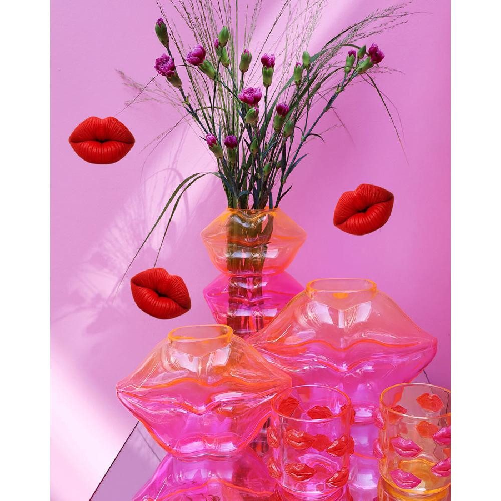 Giftcompany Dekovase Vase Lippe L´amour Orange Pink (20,5cm) günstig online kaufen