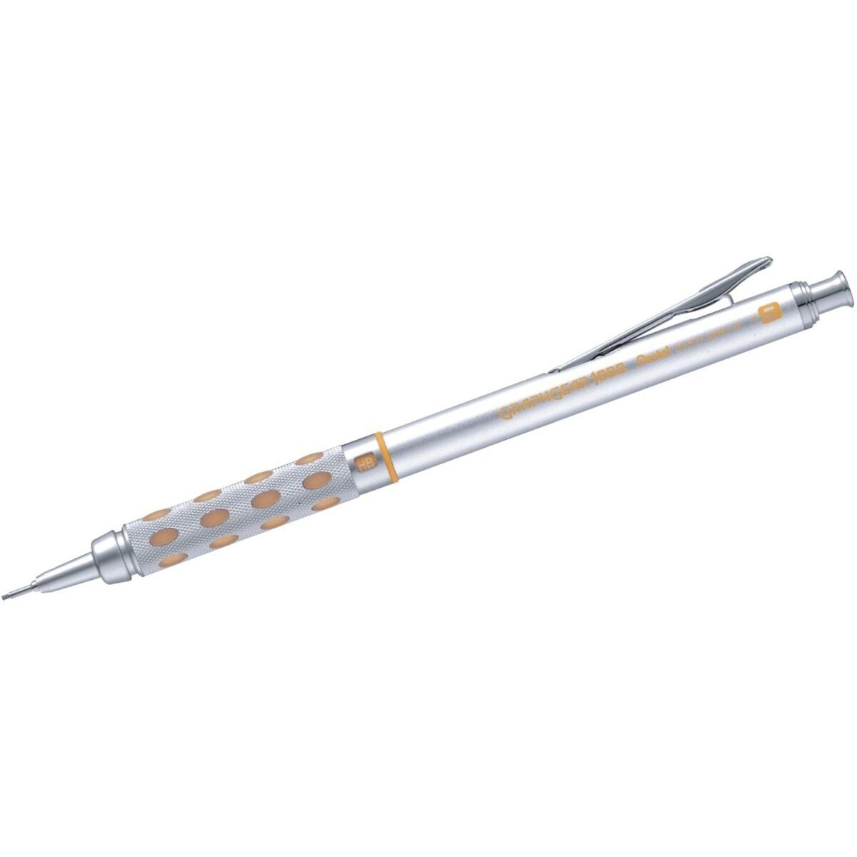 PENTEL Bleistift Druckbleistift Graphgear 1000 0,9mm silber/gelb