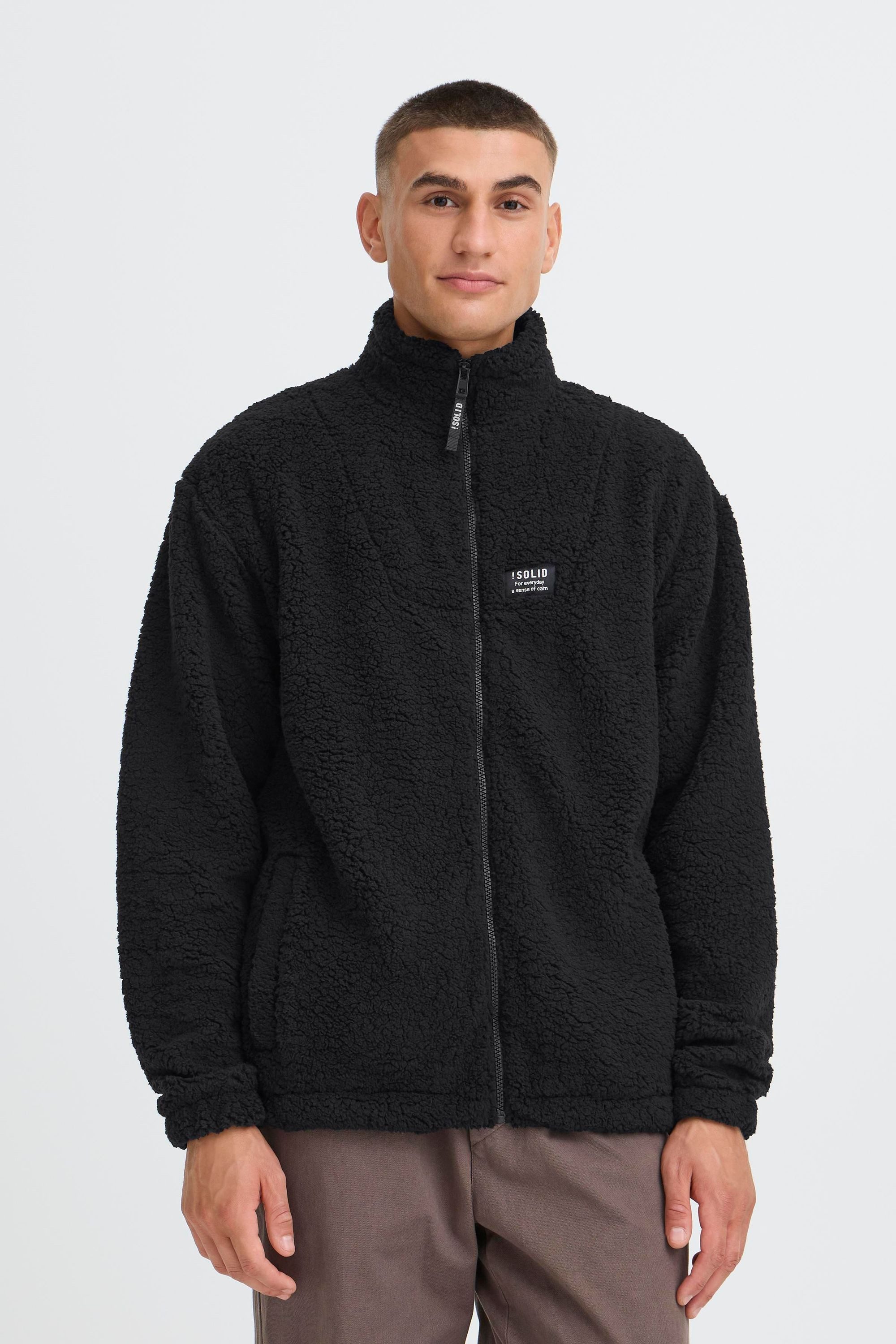 !Solid Trainingsjacke SDPet Modische Zip-Jacke mit Eingrifftaschen