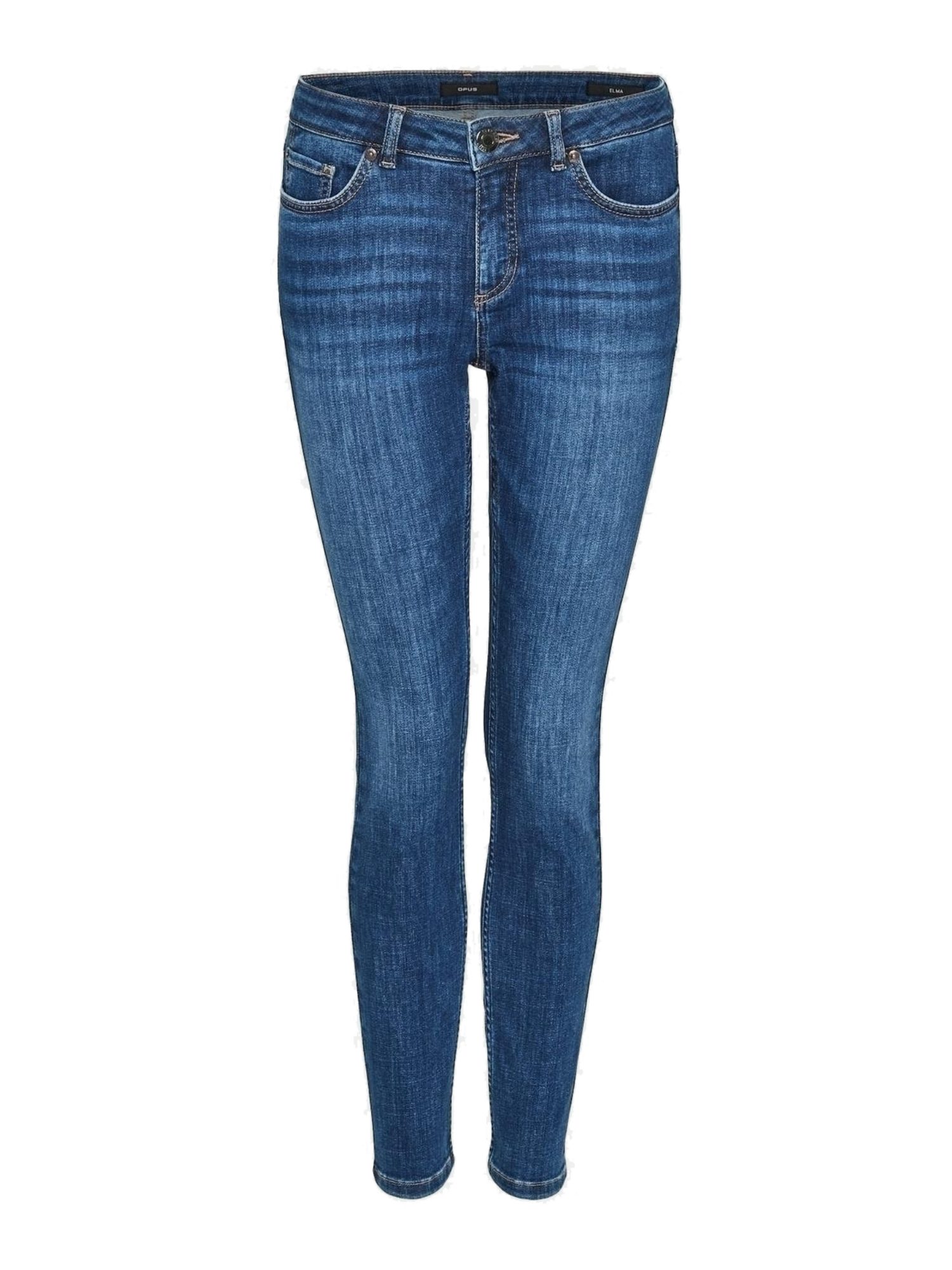 OPUS 5-Pocket-Jeans blau,Casual,Baumwolle,Unifarben,Skinny,Niedrig