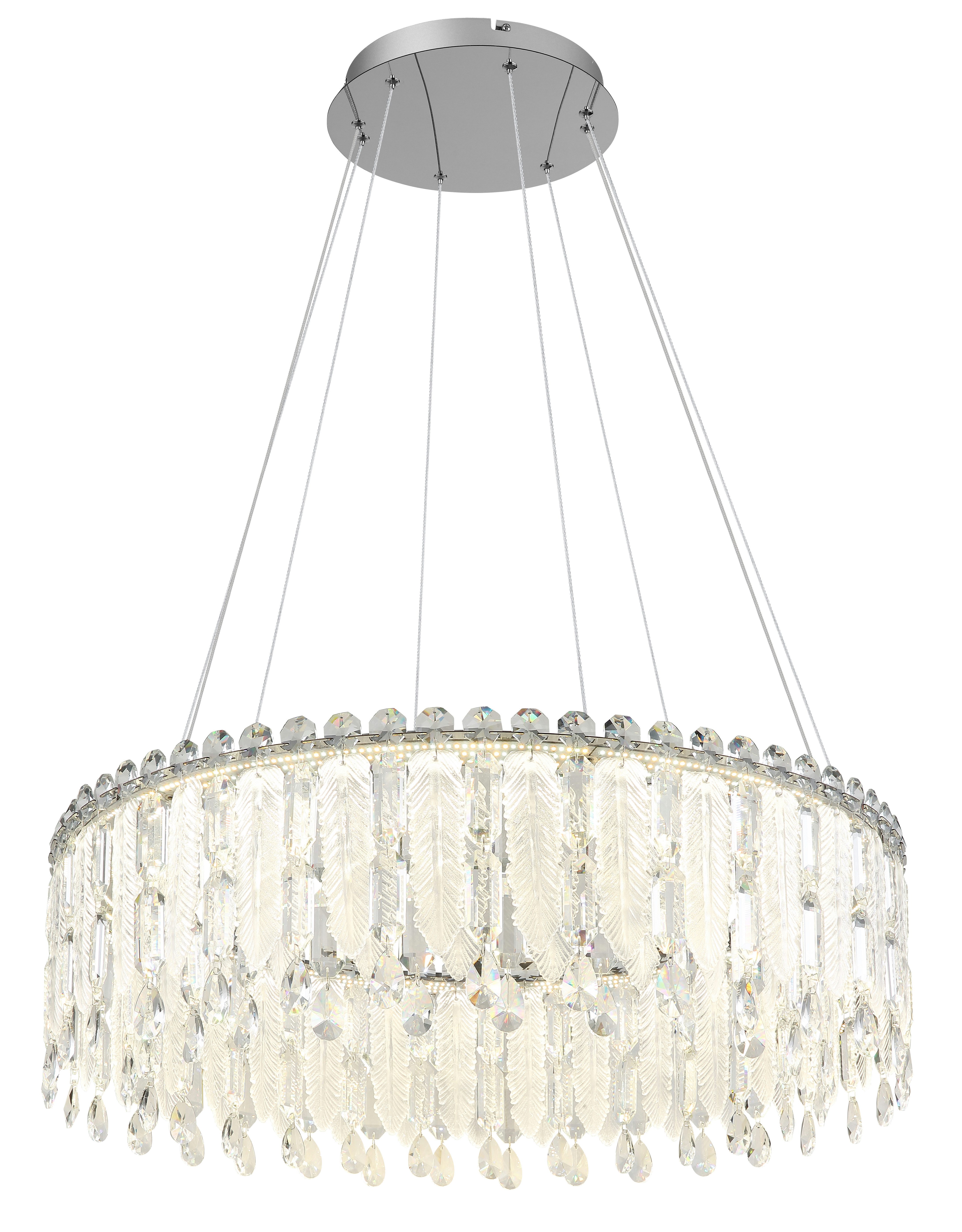 GLOBO LIGHTING Hängeleuchte KLUNKA, Dimmfunktion, Memoryfunktion, Nachtlichtfunktion, mehrere Helligkeitsstufen, LED fest integriert, warmweiß - kaltweiß, Hängelampe Esszimmer-Leuchte Esstischleuchte Wohnzimmer