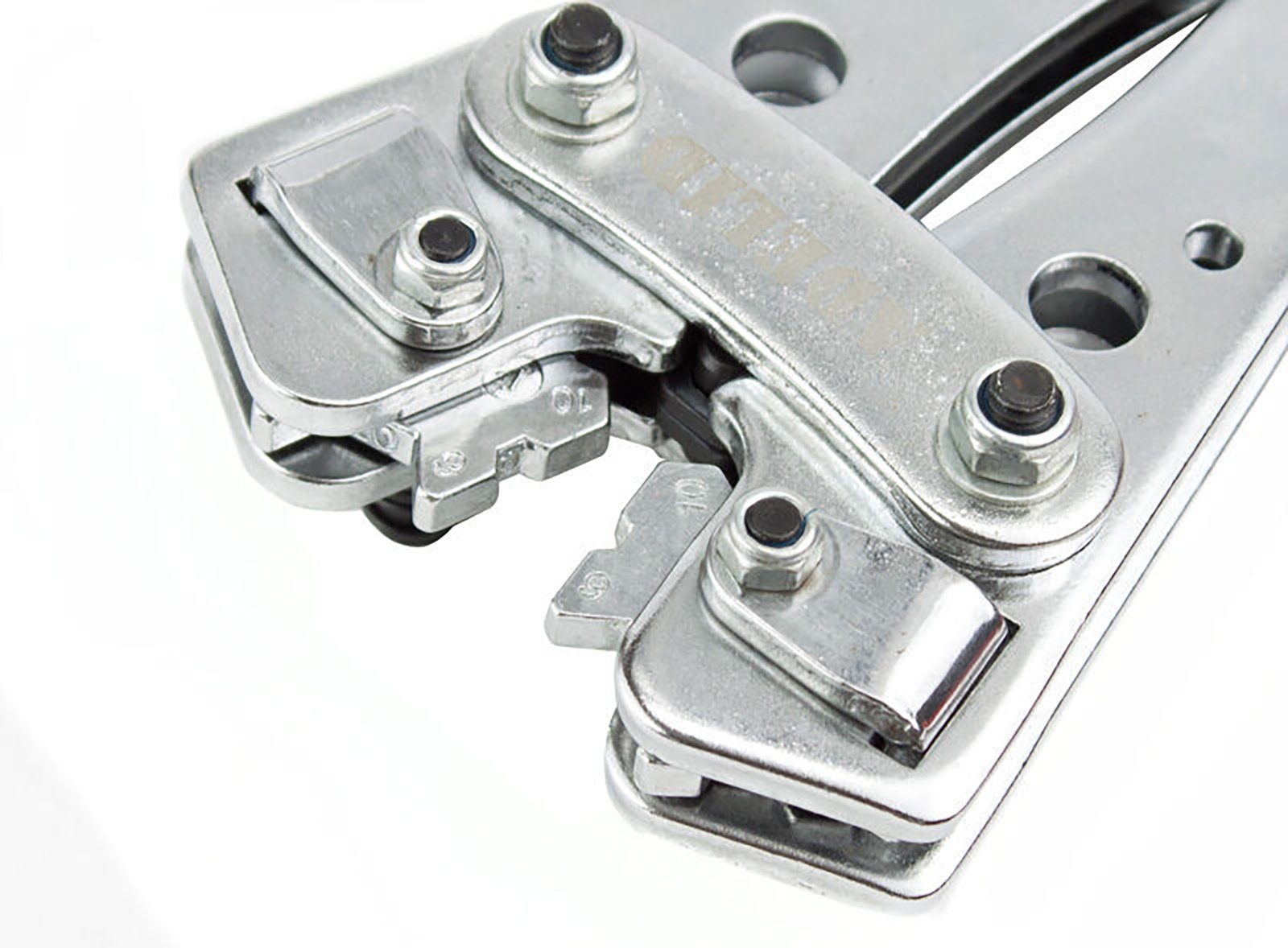 Serien-/Parallelverbinder für Kabelschuhe - Crimpzange Rotationsspannbacken Presszange ADELID Lötkabelschuh, 6-50mm² Presszange 6-50mm²
