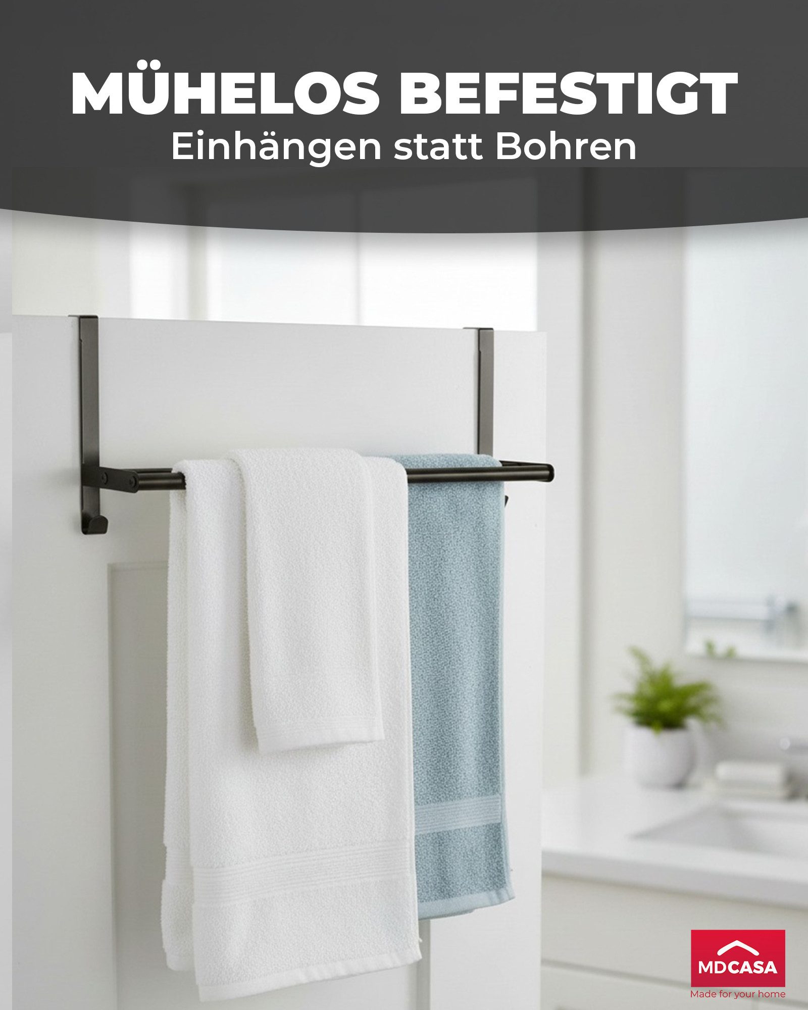MDCASA Handtuchhalter Premium Handtuchstange I Handtuchhalter günstig online kaufen