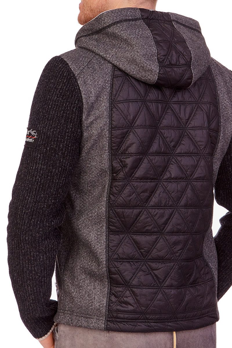 Spieth & Wensky Outdoorjacke Steppjacke Herren - TRAUNSTEIN - schwarz/grau