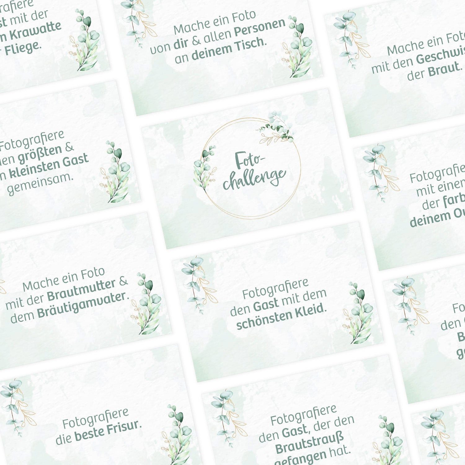 Logbuch-Verlag Dekofigur 50 Foto Challenge Karten - Hochzeitsspiel für Gäst günstig online kaufen