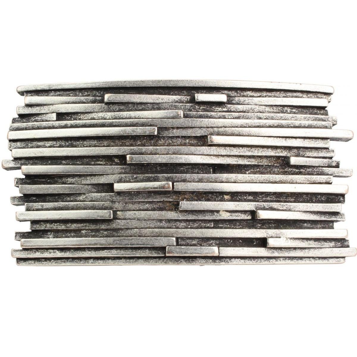 BELTINGER Gürtelschnalle Stripes 4,0 cm - Buckle Wechselschließe Gürtelschließe 40mm - Gürtel b