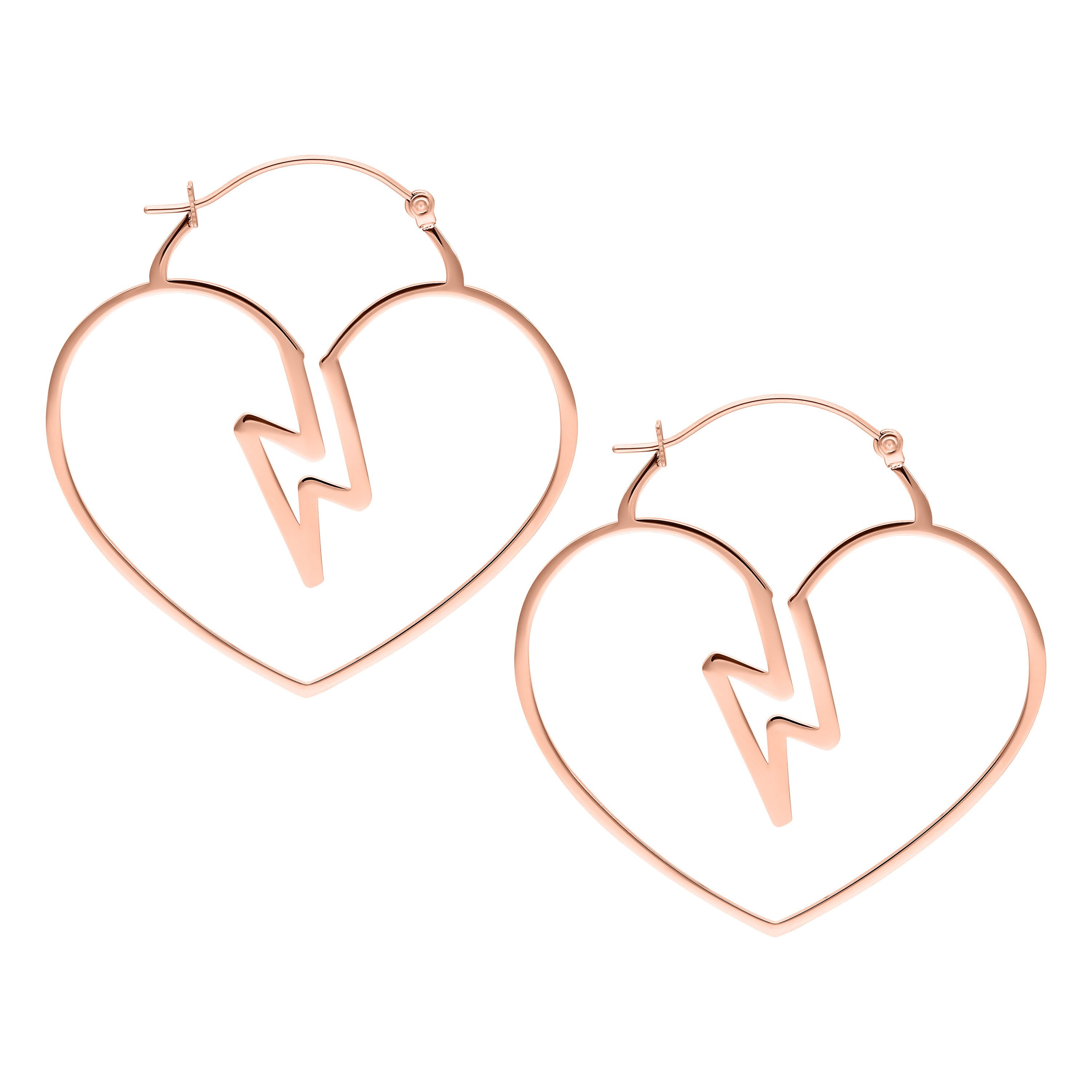 Paar Ohrhänger Heartbreaker Hoops