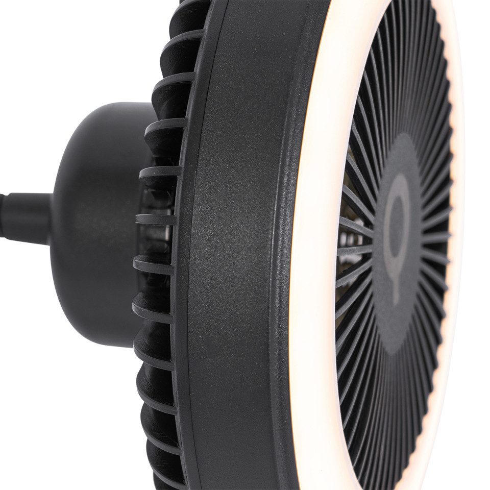 Qazqa Deckenventilator Dores, (nicht austauschbare) LED, günstig online kaufen