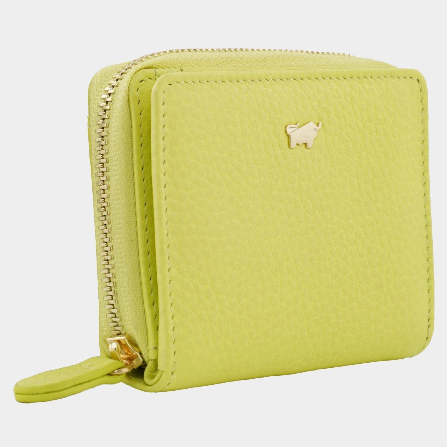 Braun Büffel Mini Geldbörse ASTI Mini RV-Geldbörse 5CS limoncello
