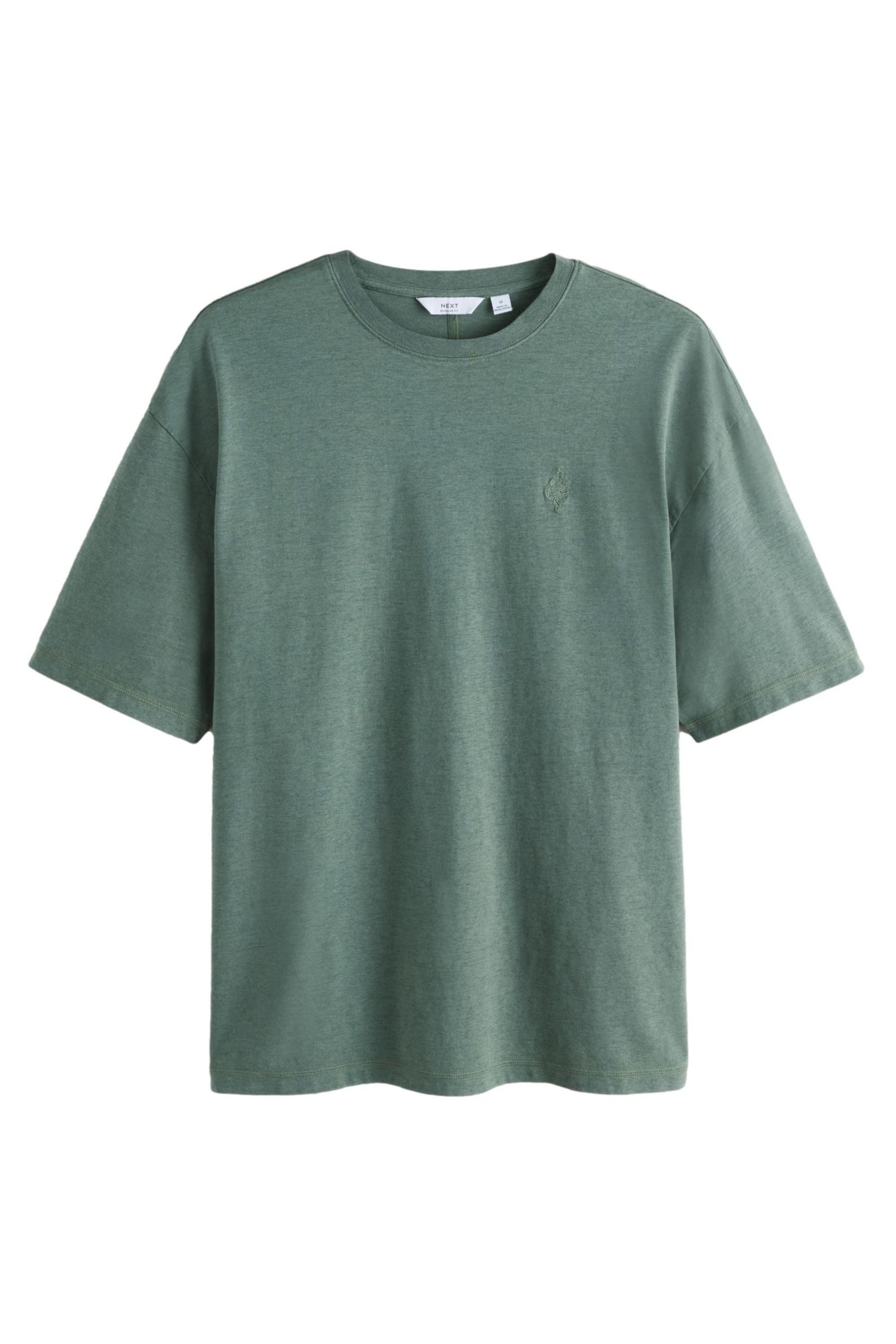 T-Shirt Leichtes, stückgefärbtes Relaxed Fit T-Shirt