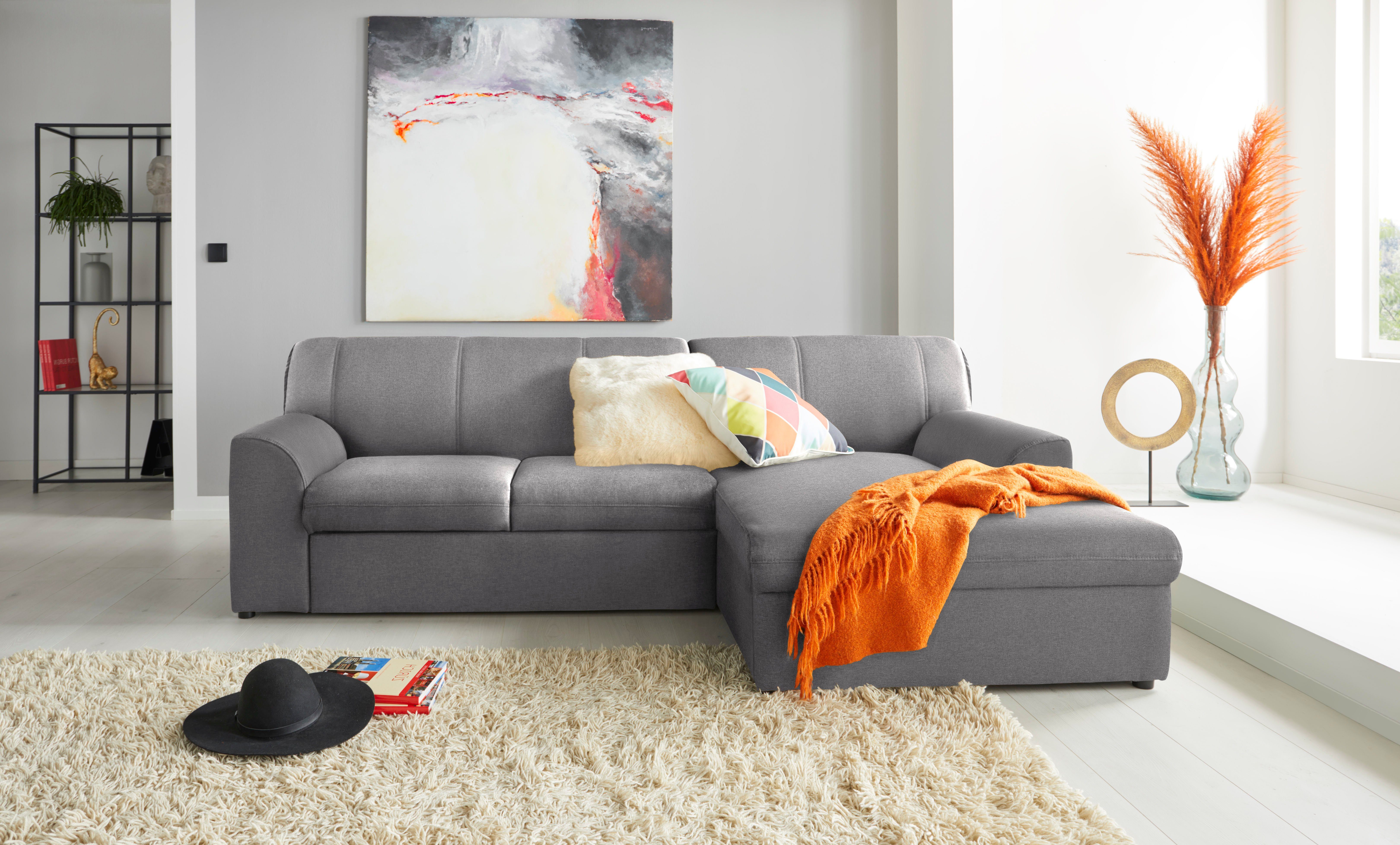 DOMO collection Ecksofa "Topper, elegant und zeitlos, kompaktes Stellmaß 24 günstig online kaufen