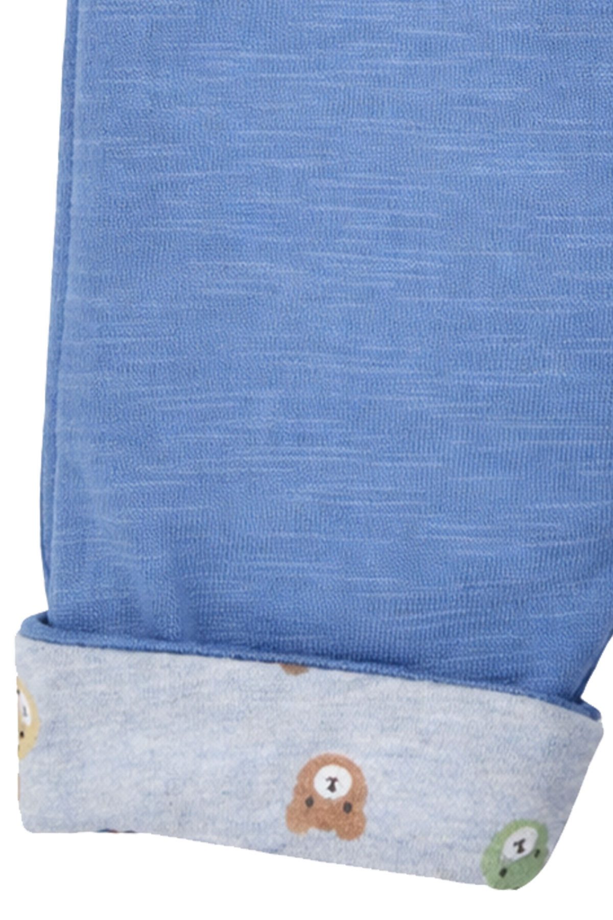 BONDI Trachtenlederhose Baby Jungen Wendehose 'Bear Club' 94034, Blau