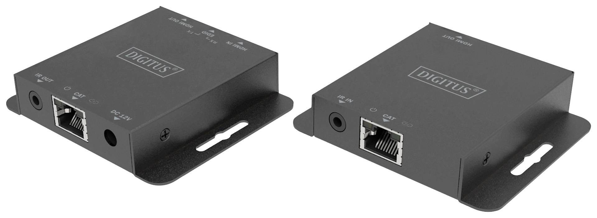 DIGITUS 4K HDMI Extender Set USB 1.4 70m schwarz HDMI-Kabel