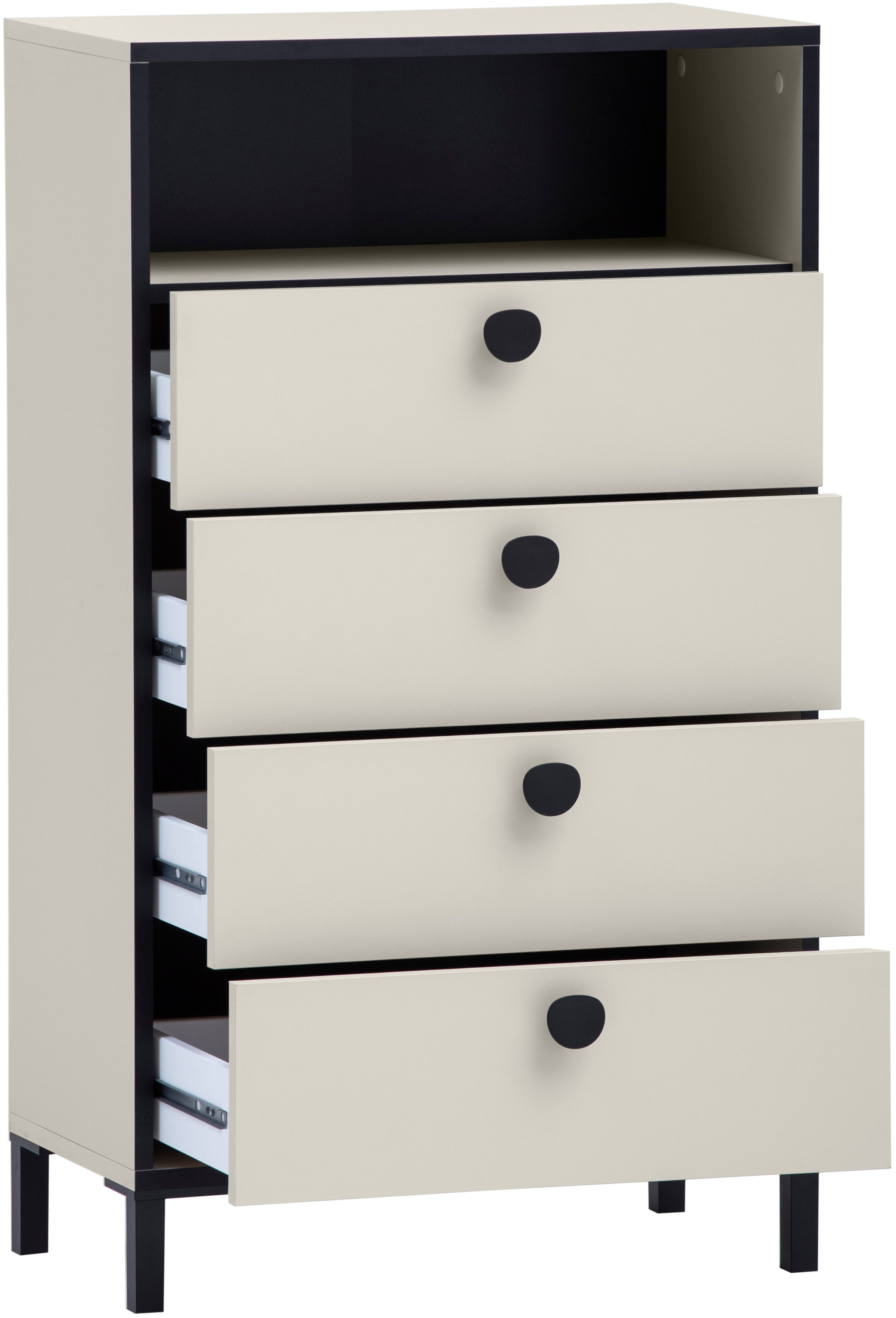 Schildmeyer Midischrank Edda, Breite 60 cm, Metallgriffe Made in Germany