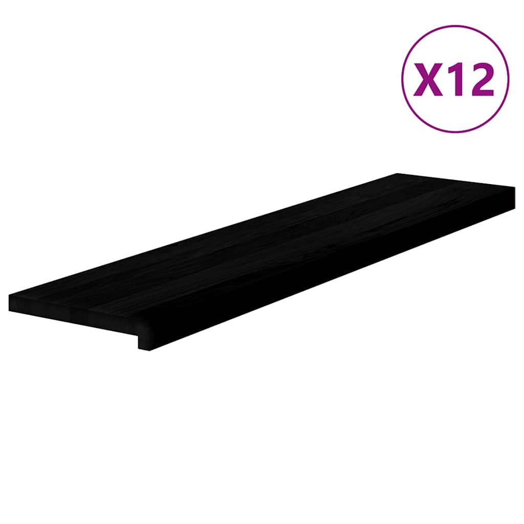 vidaXL Stufenmatte Treppenstufen 12 Stk. Dunkelbraun günstig online kaufen