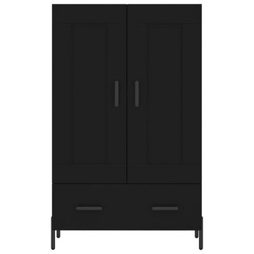 furnicato Sideboard Highboard Schwarz 69,5x31x115 cm Holzwerkstoff