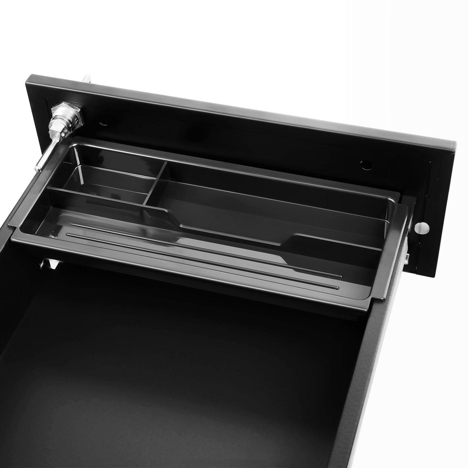 SONGMICS Aktenschrank Rollcontainer, frei DIN für schwarz A4 beweglich