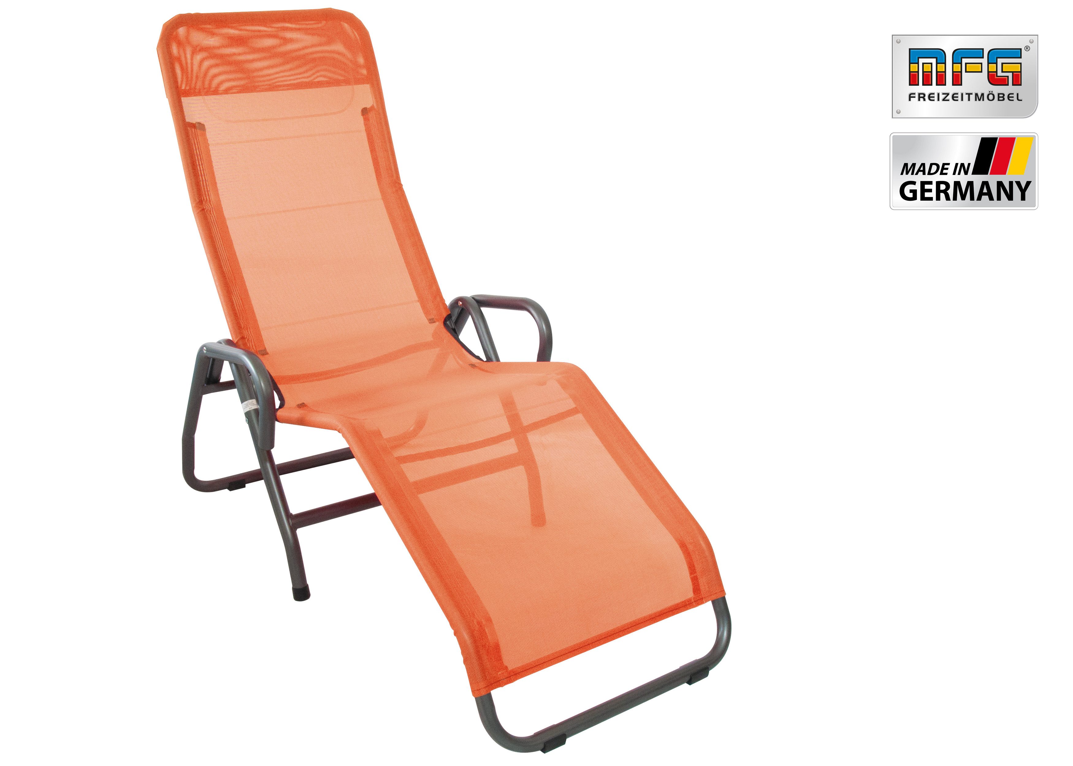 MFG Freizeitmöbel Gartenliege MFG Bäderliege "Pool 3", terrakotta, klappbar günstig online kaufen