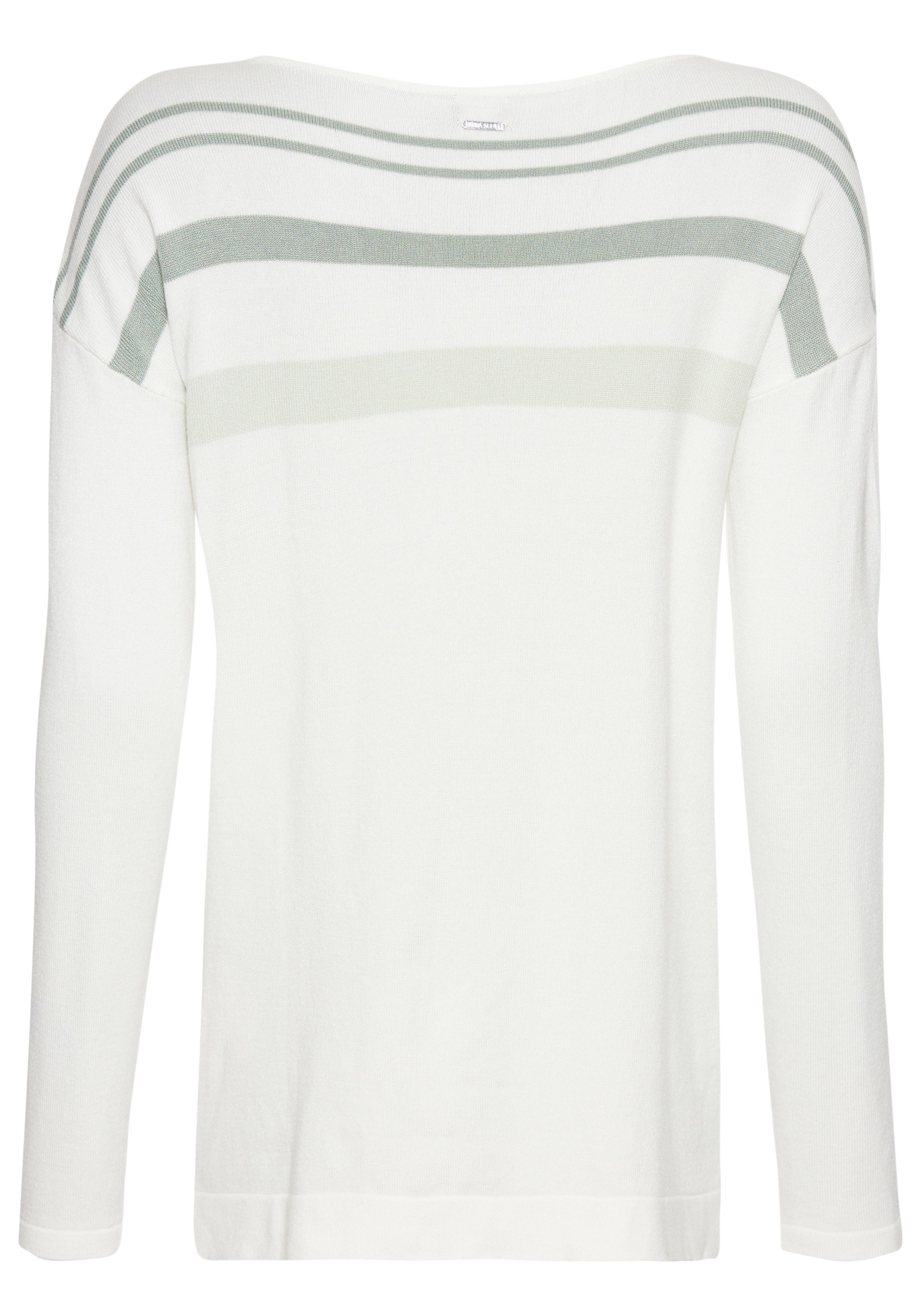 Laura Scott Strickpullover in Streifen-Design mit Glitzersteinen