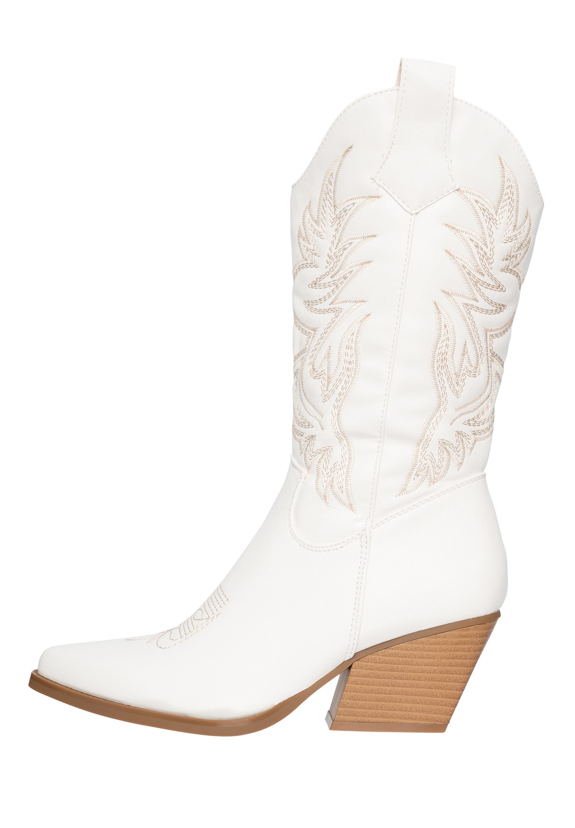 Salinyang Elegante Cowboy Stiefel Damen im modernen Western Style Stiefel
