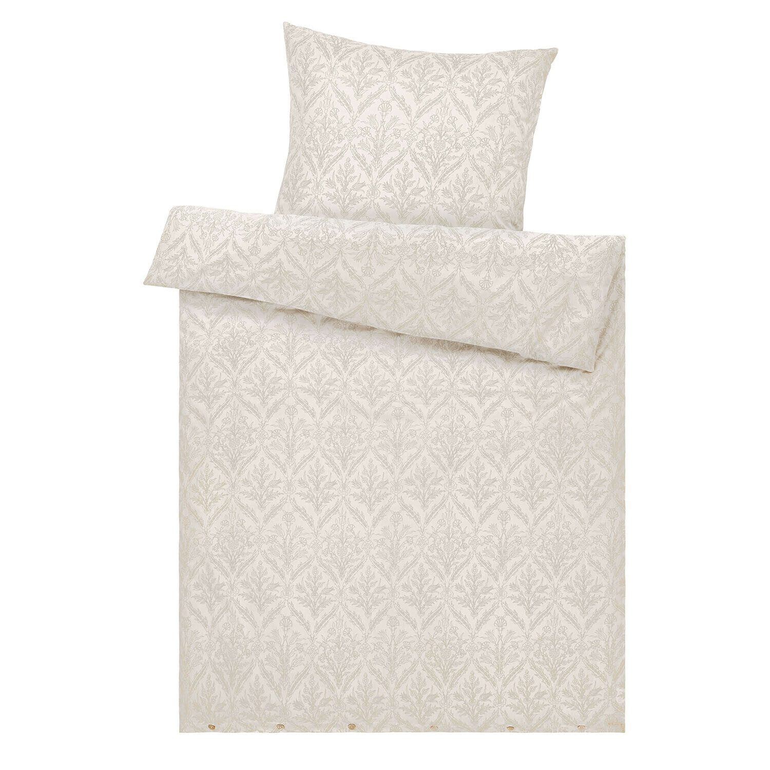 Mirabeau Bettwäsche Bettwäsche Jardin Royale creme, 100% Baumwolle