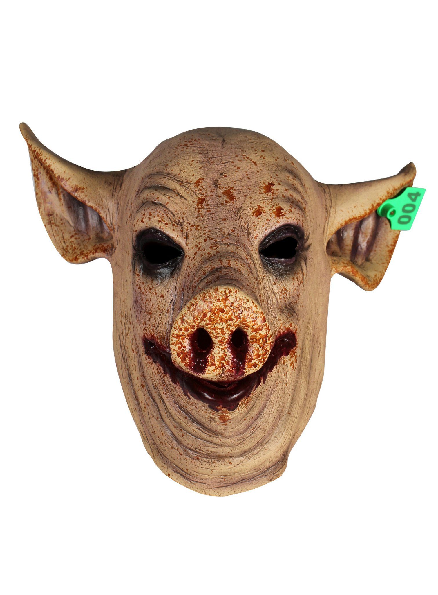 Verkleidungsmaske blutiger Schweinekopf - Horror Halloween Maske