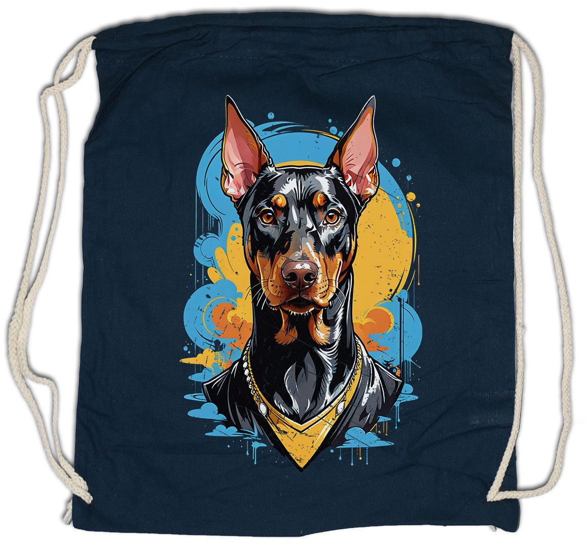 Turnbeutel Dobermann Art Turnbeutel Wachhund Hundesport Doberman Pinscher Hund