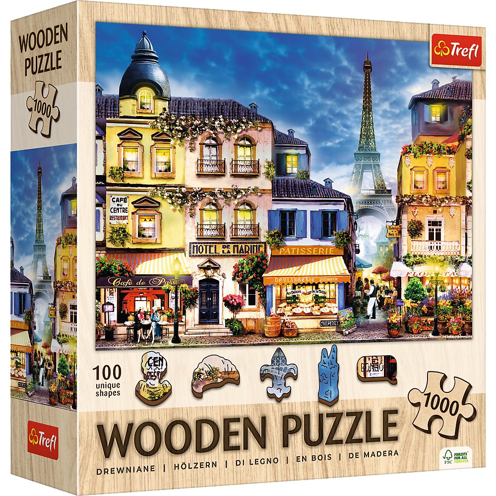 Trefl Puzzle Trefl, Wood Craft, Französische Allee, 1000 Teile Holzpuzzle, günstig online kaufen
