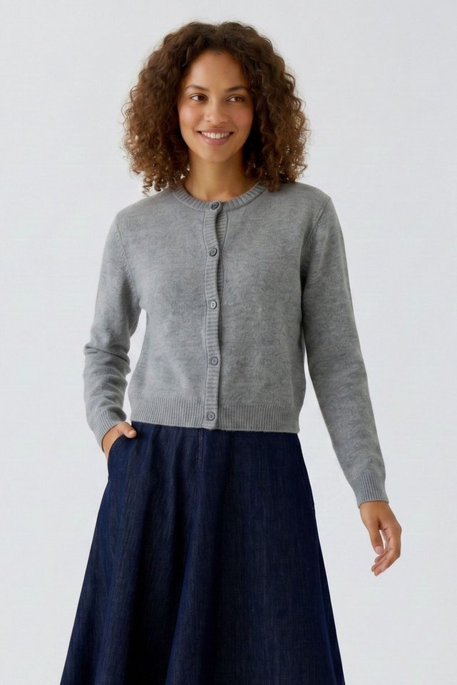 Oui Strickjacke ILAYA Lässig geschnitten