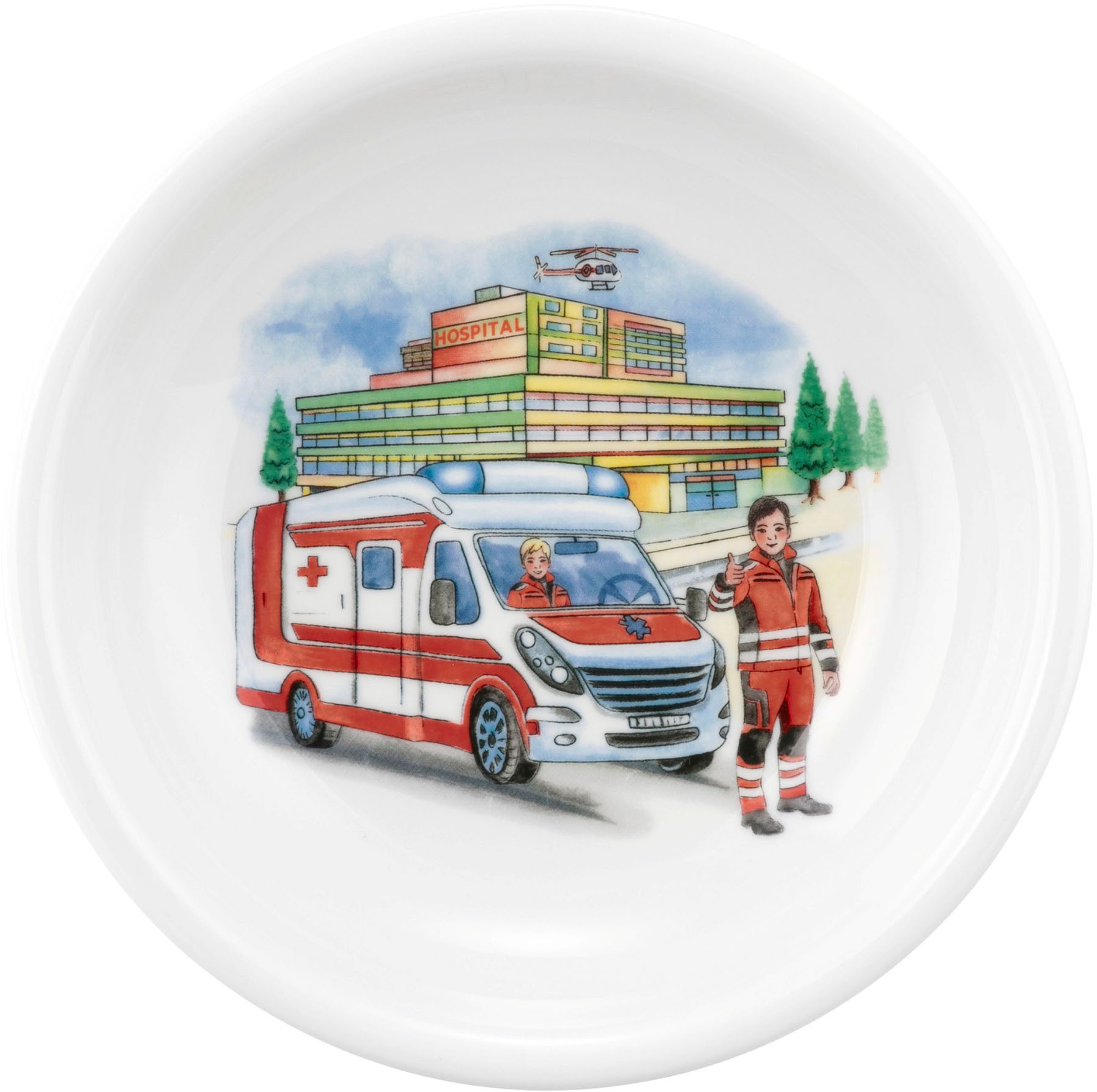 Seltmann Weiden Suppenteller Compact - Blaulicht, (1 St), rund 20 cm