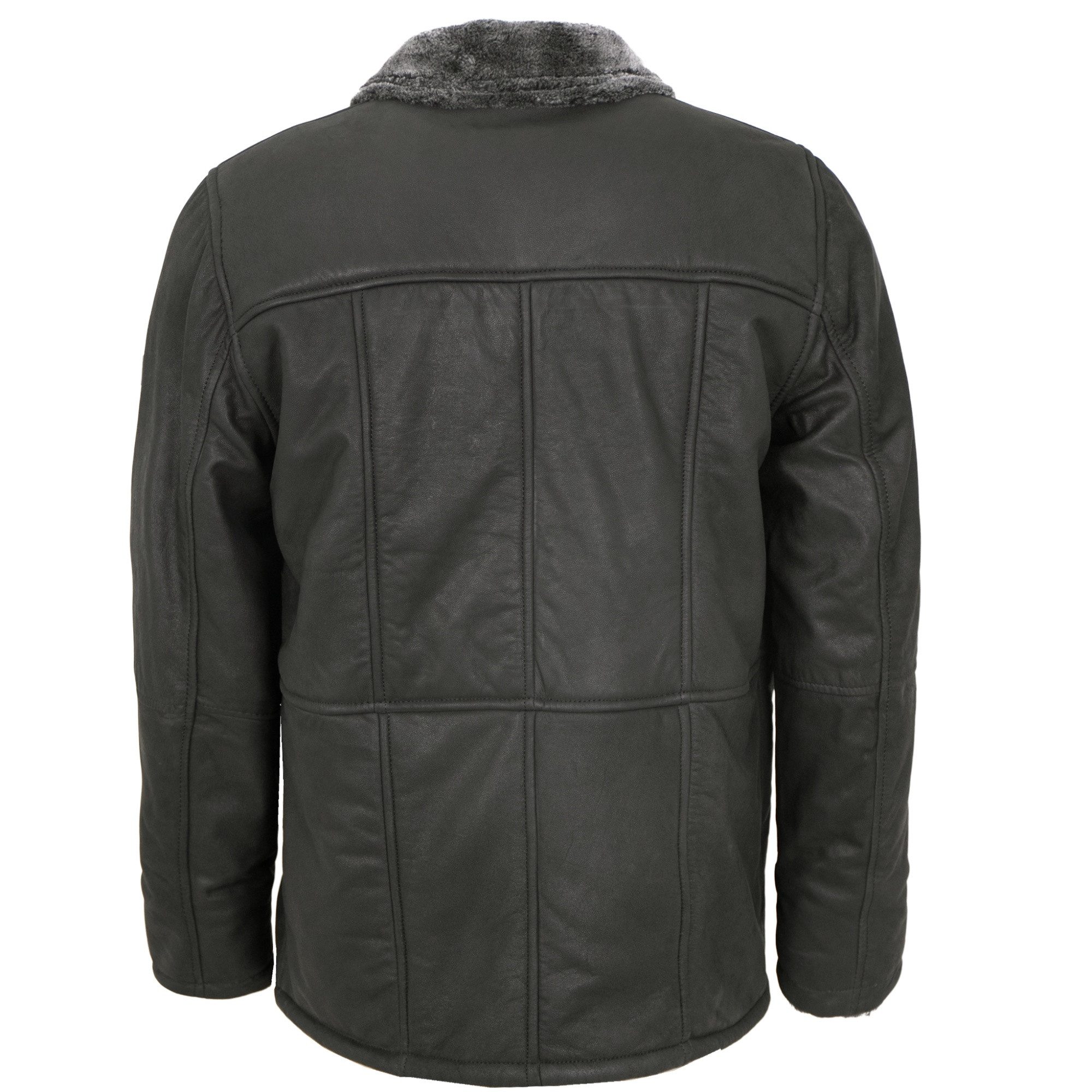 Redpoint Lederjacke Piedro Redpoint - Herren Lederjacke Lammleder Kunstfell schwarz