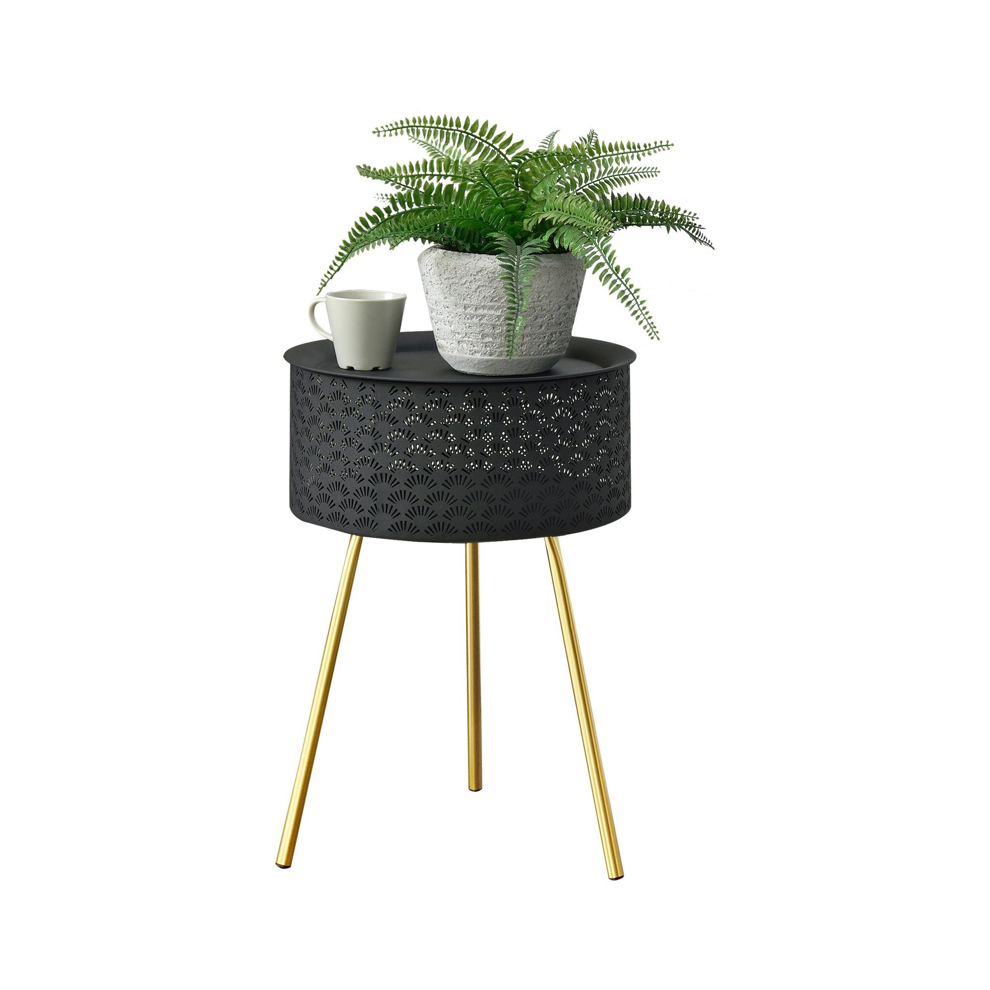 en.casa Beistelltisch, Forshaga Tisch 50x35cm Metall günstig online kaufen