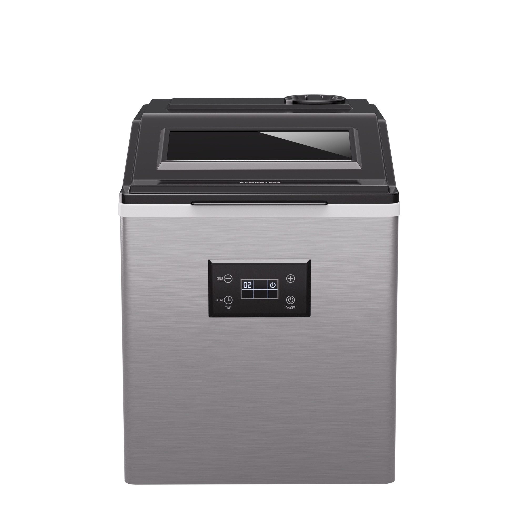 Klarstein Eiswürfelmaschine FrostMaster Ice Maker 40 kg/24h Edelstahl LED 3L Tank Eisschaufel, Eiswürfelbereiter Eiswürfelmaschine elektrisch mit Selbstreinigung