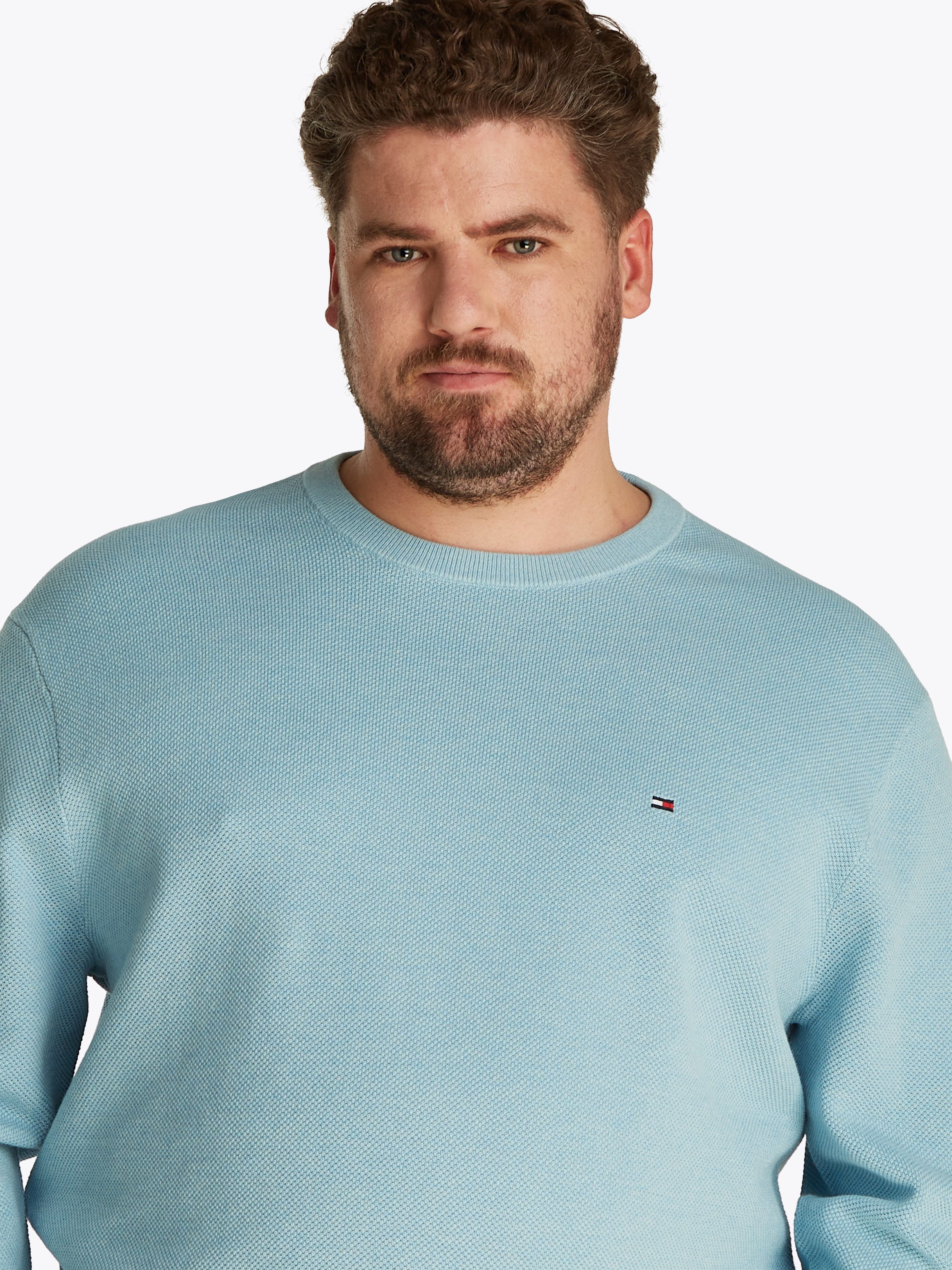 Tommy Hilfiger Big & Tall Rundhalspullover BT-ESSENTIAL STRUCTURE CREW NECK günstig online kaufen