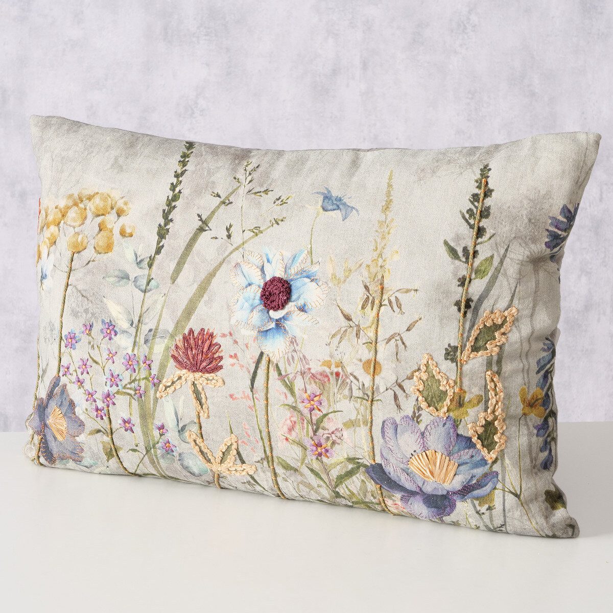 BOLTZE GRUPPE GmbH Dekokissen Dekokissen BLOMSTER, Blumenmuster, 100% Baumwolle