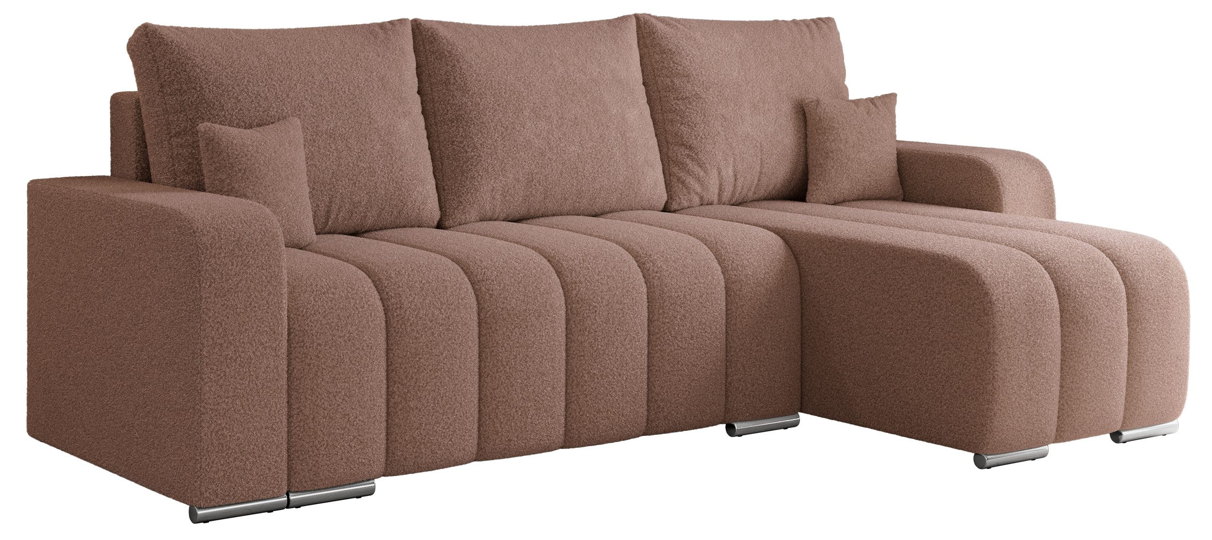 MKS MÖBEL Ecksofa KIRASSO L, Set, Schlafcouch, Bonellfedern, lose Kissen, E günstig online kaufen