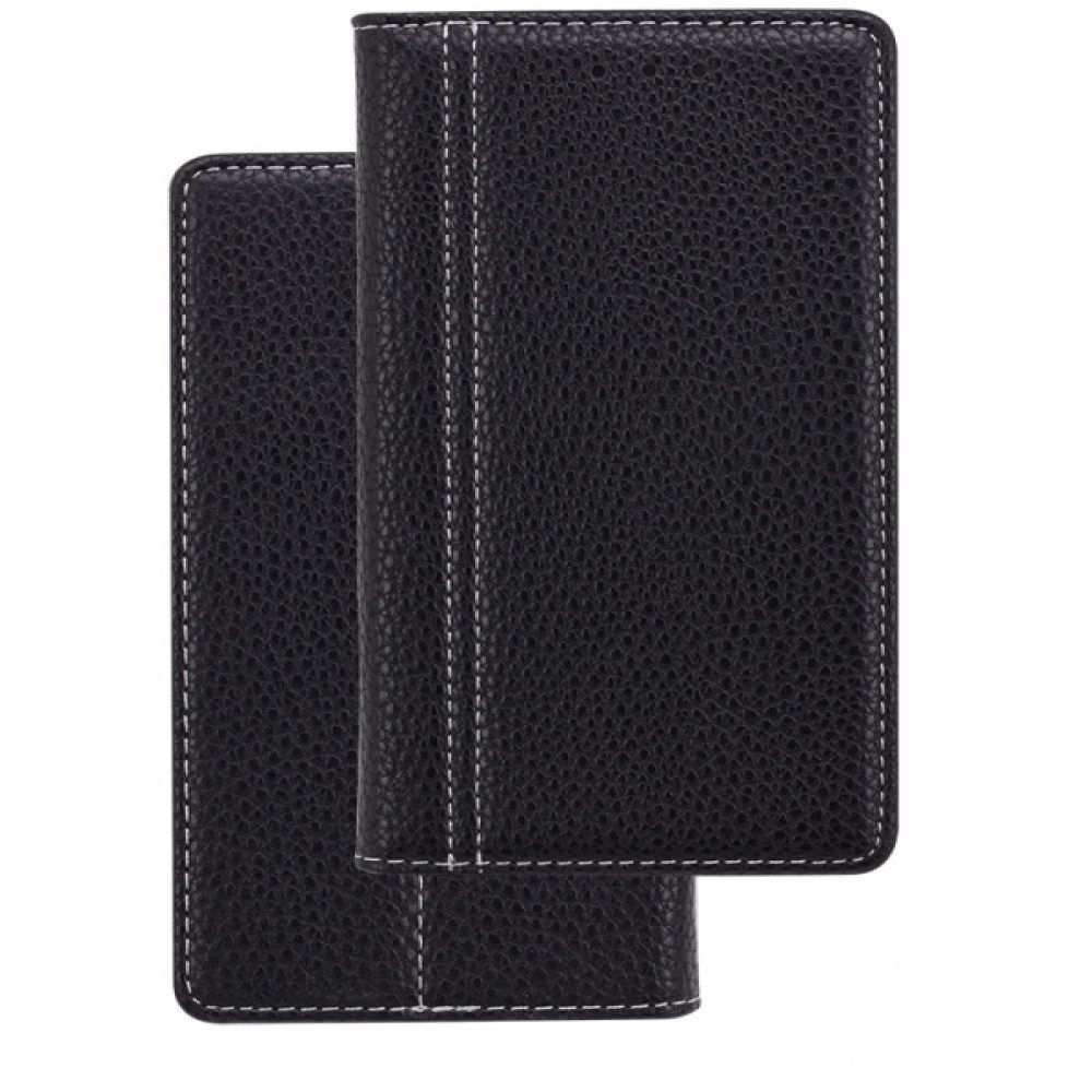 Fashion Handytasche Original Book Case Handyhülle für Wiko Sunny Schwarz (Book Cover)