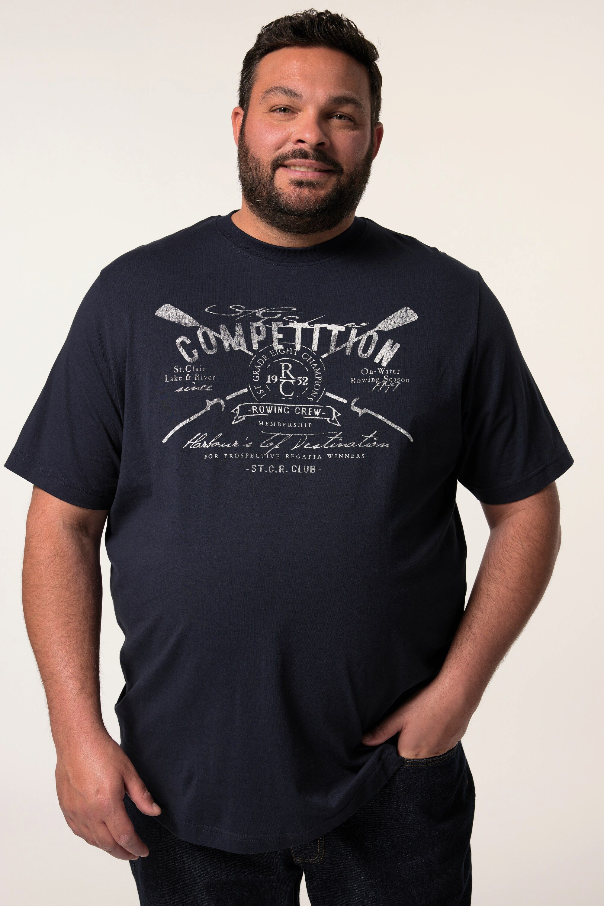 Men Plus T-Shirt Men+ T-Shirt Halbarm günstig online kaufen