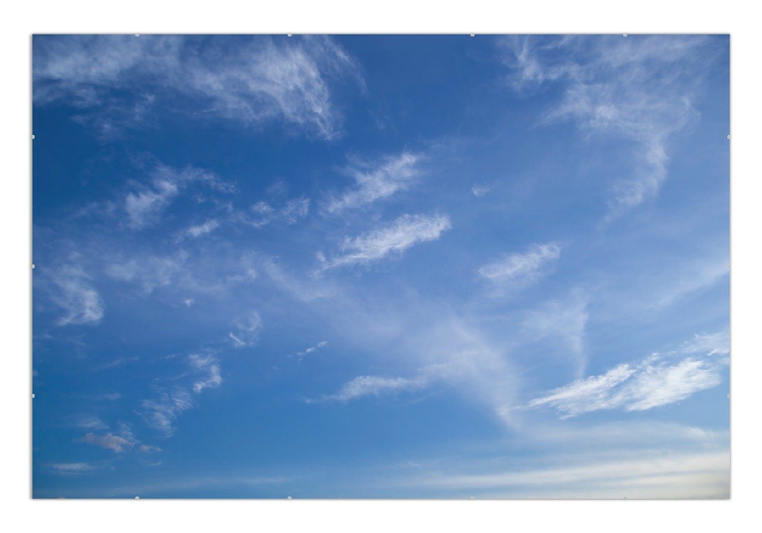 Wallario Poster, Blauer Himmel mit vereinzelten günstig online kaufen