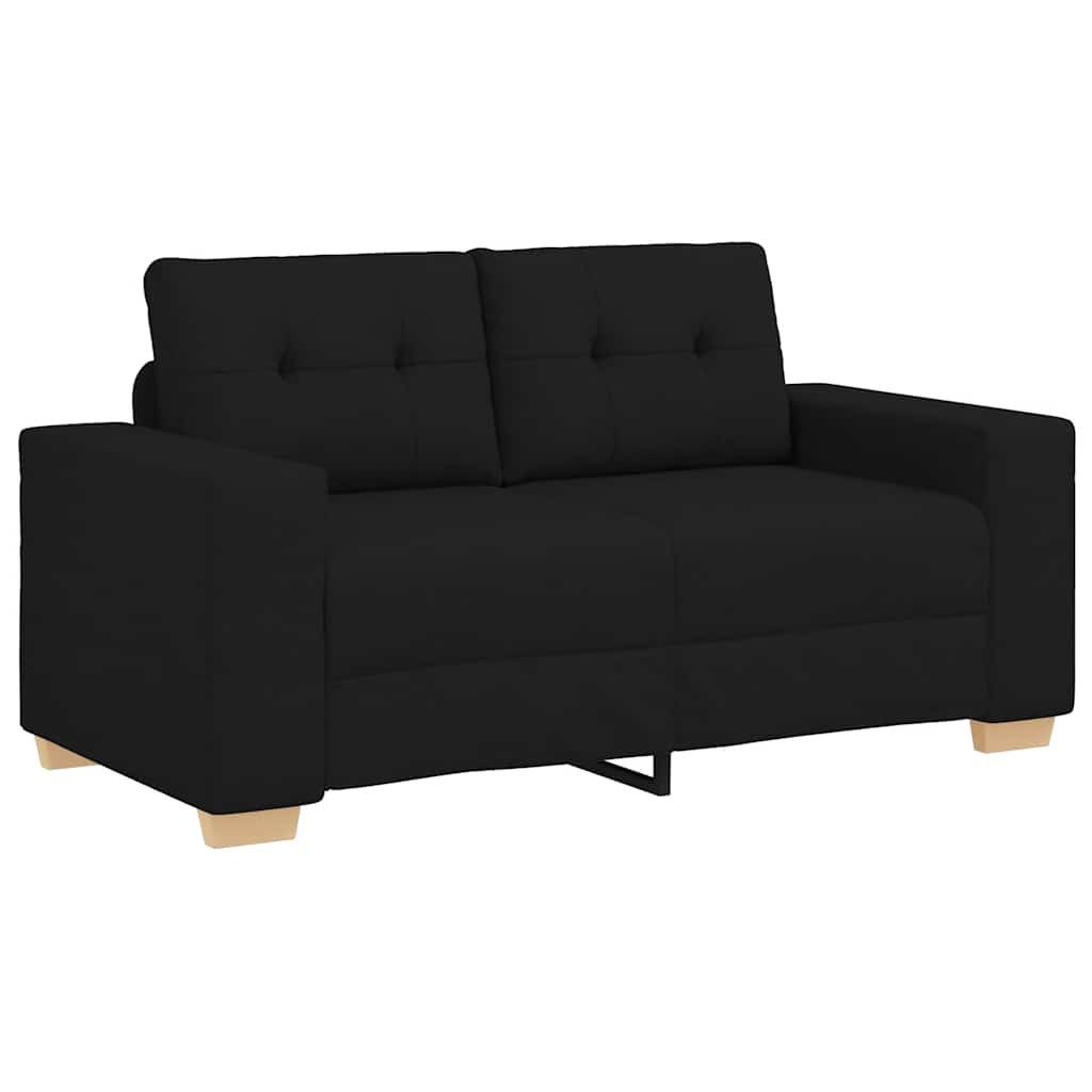 vidaXL Sofa Zweisitzer-Sofa Schwarz 120 cm günstig online kaufen