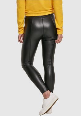 URBAN CLASSICS Stoffhose Damen Ladies Faux Leather Skinny Pants (1-tlg)