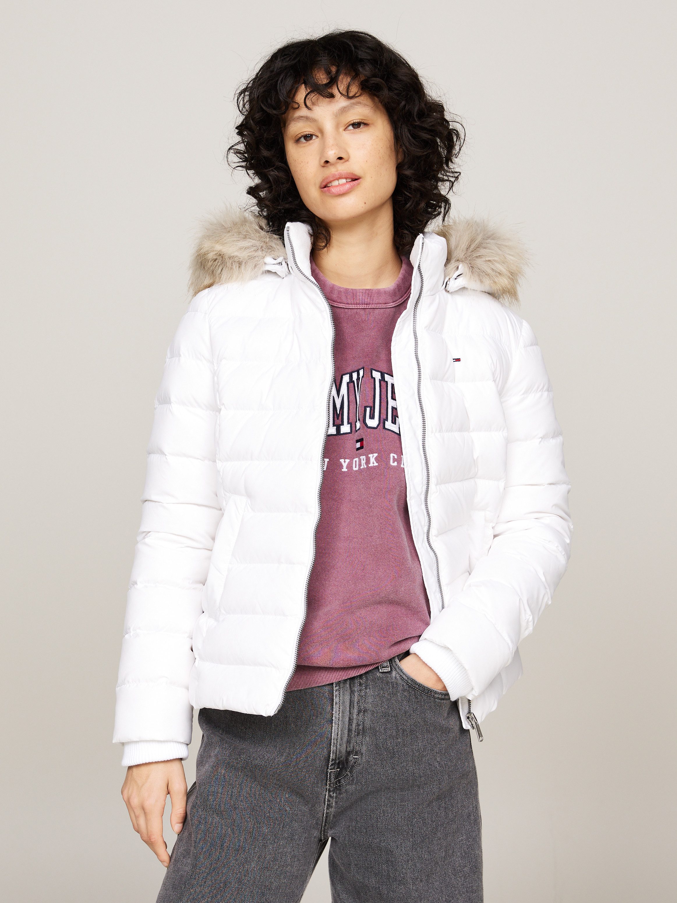 Tommy Jeans Steppjacke TJW BASIC HOODED günstig online kaufen