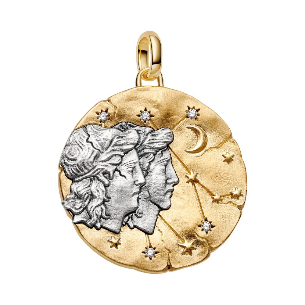 Pandora Charm Sternzeichen 765002C01, Sternzeichen, Zwillinge, Bicolor, Zirkonia