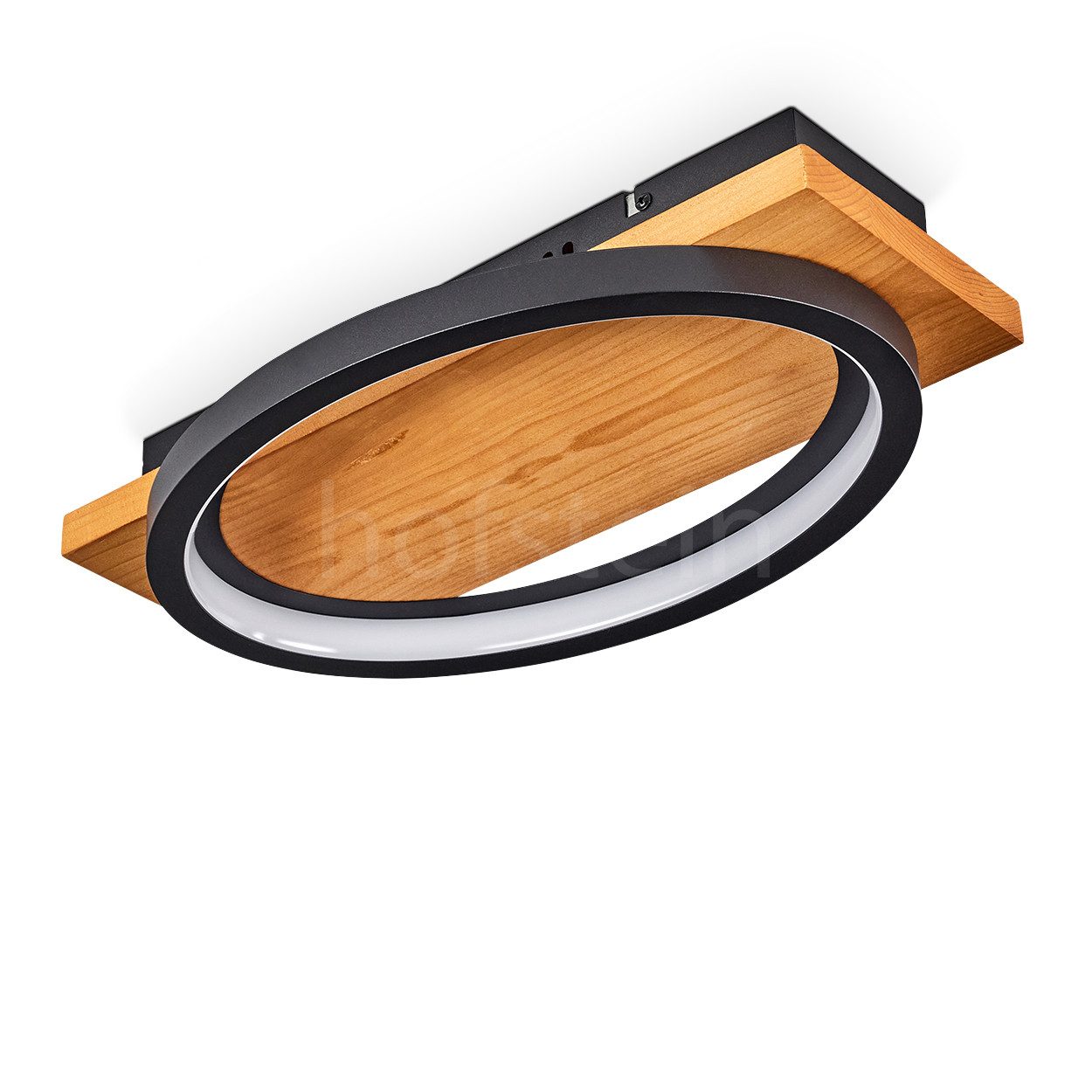 hofstein Deckenleuchte dimmbare Deckenlampe aus Metall/Holz/Kunststoff günstig online kaufen