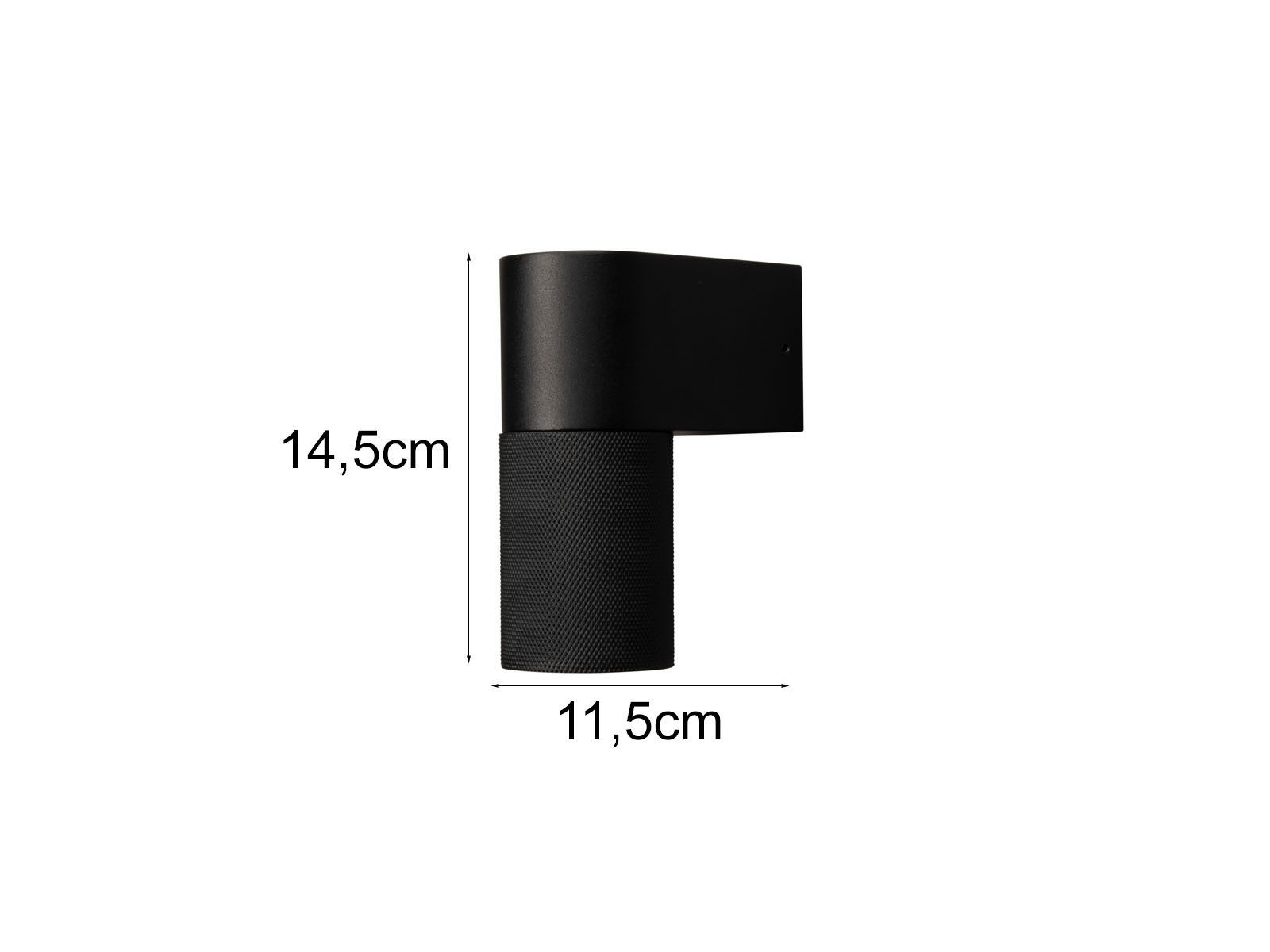 KONSTSMIDE LED Außen-Wandleuchte, LED wechselbar, Warmweiß, Kleine indirekte Außenleuchte zur Fassaden-beleuchtung, Höhe 14,5cm