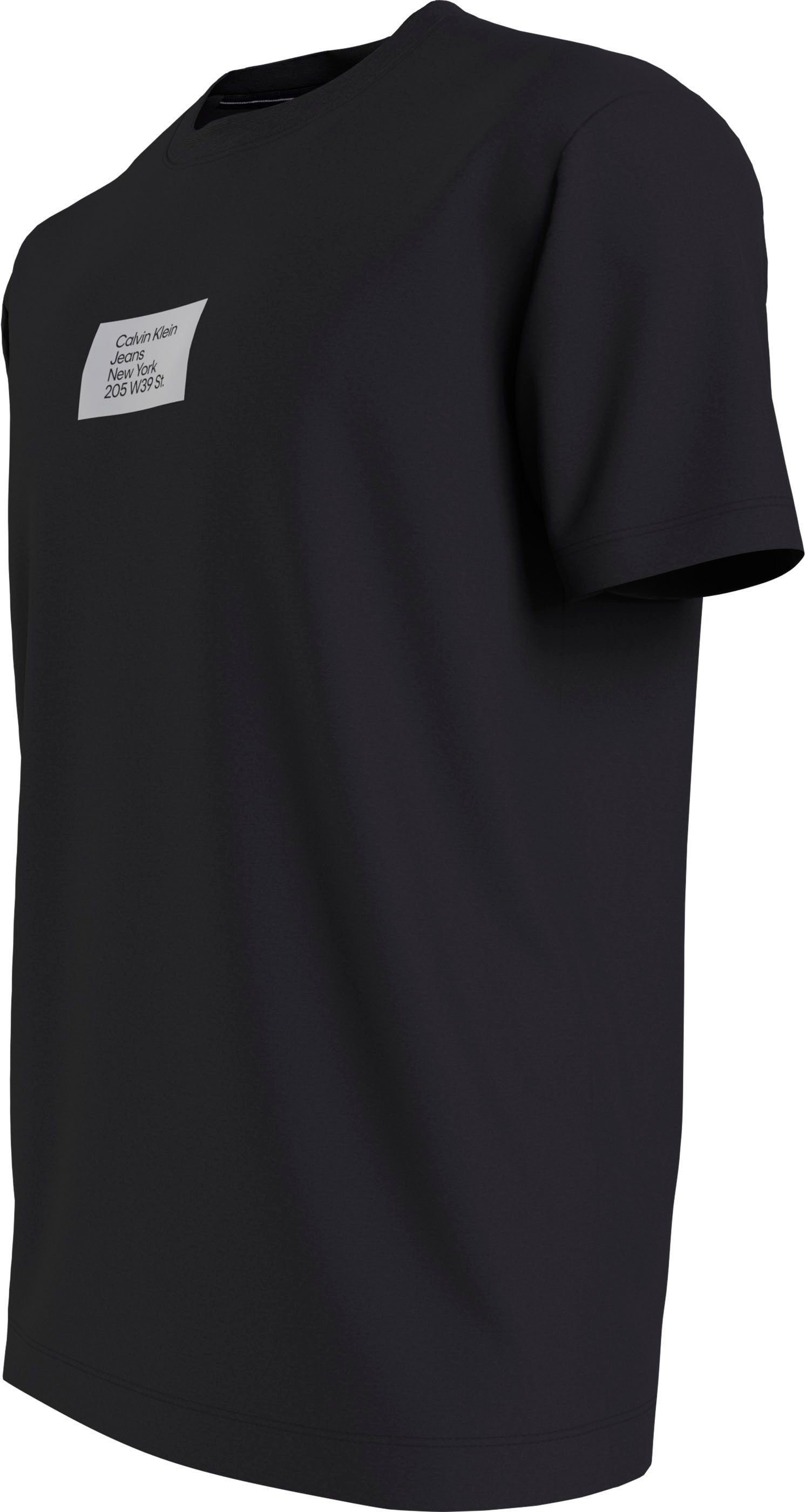 Klein schwarz mit Rundhalsauschnitt Calvin Jeans T-Shirt Plus